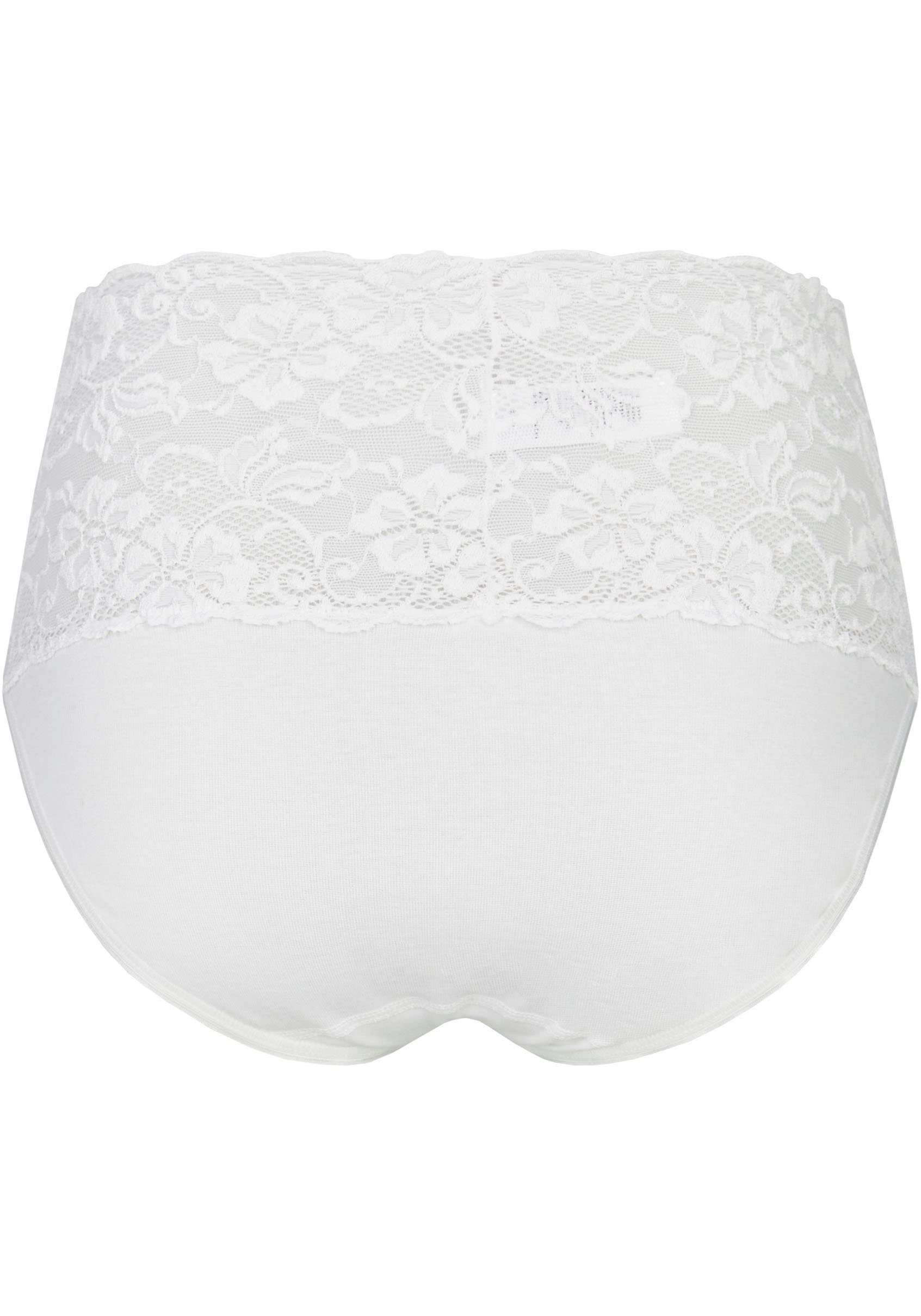 Nina Von C. Taillenslip "Fine Cotton" (2er Pack) eng, elastisch, bequem, feminin, atmungsaktiv, breiter Bund mit Spitze – Bild 4 von 5