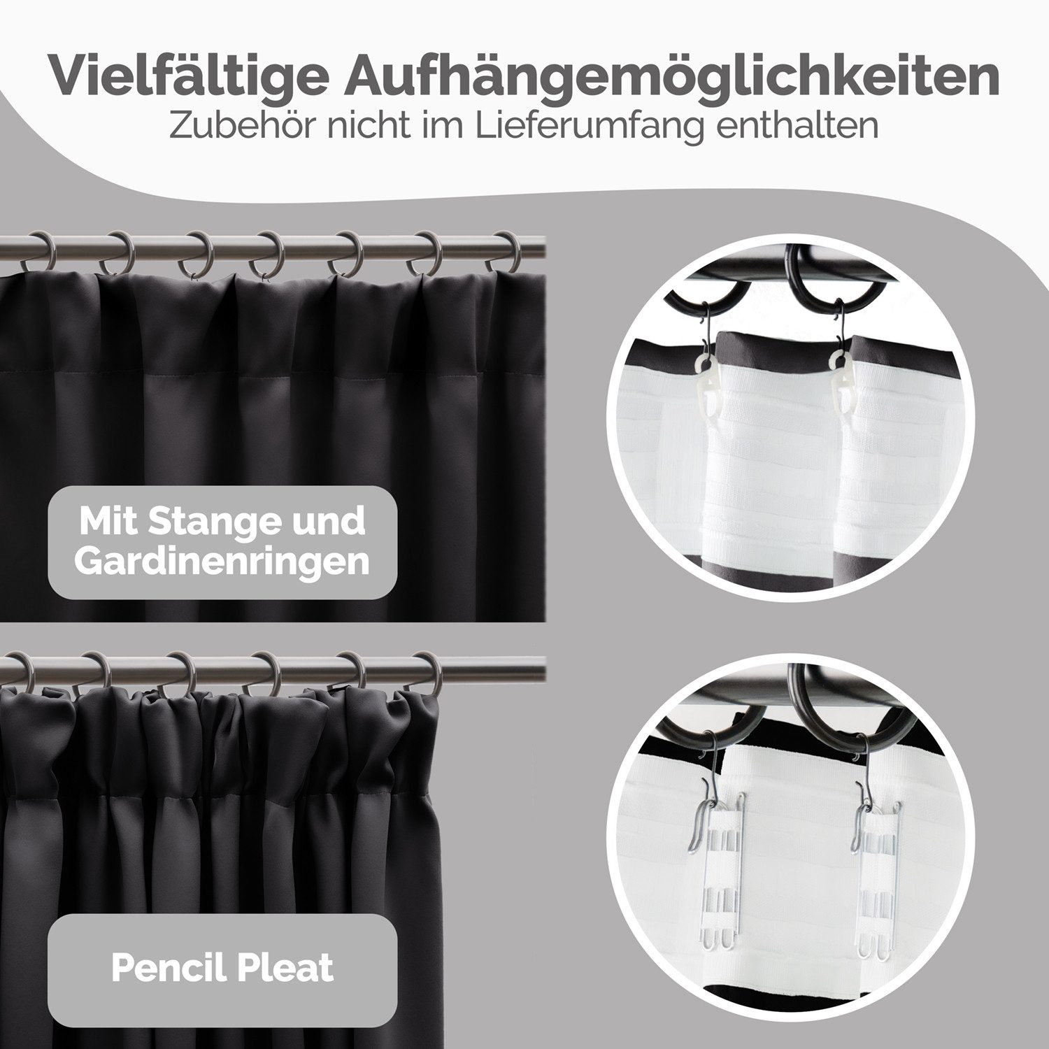 Blumtal Verdunkelungsvorhang Verdunkelungsvorhang 2er-Set Thermovorhang Wär günstig online kaufen