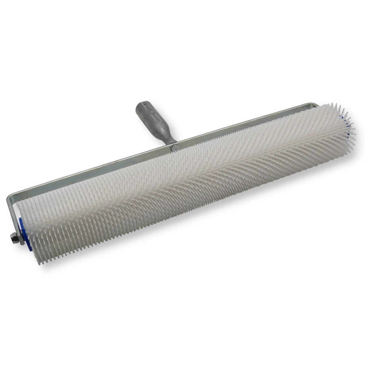 DEWEPRO Bodenlegerkelle Stachelwalze mit Spritzschutz 500mm breit, Stachellänge 21mm