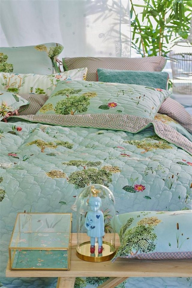 Wolldecke Little Swan Quilt Grey 270X260 Grau 270 x 260 cm 1 Tagesdecke,  PiP Studio, Tagesdecke Kuscheldecke Decke Wohndecke