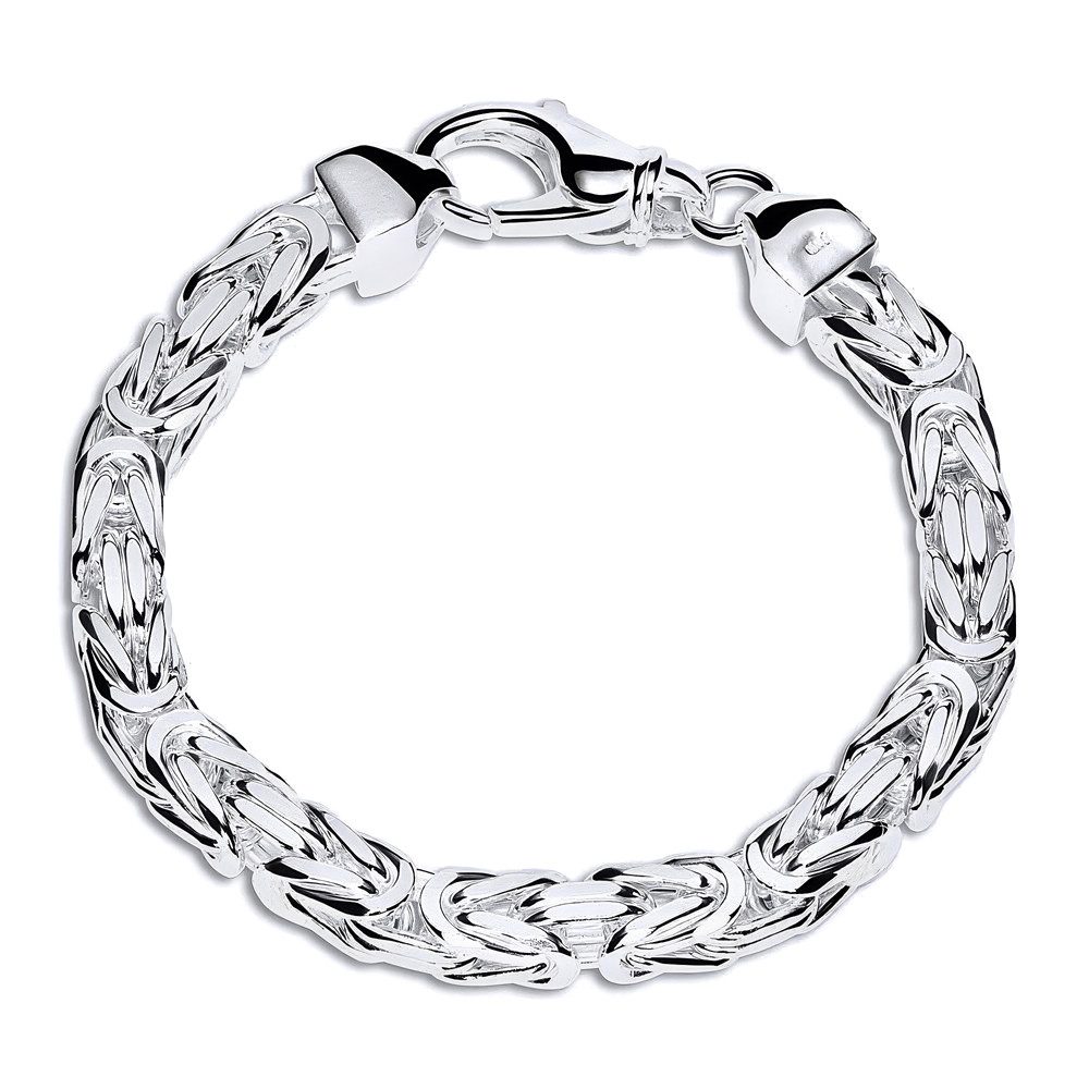 JEWLIX Königsarmband 925 Silberarmband: Königsarmband Silber 7,5mm - Länge wählbar KA0075