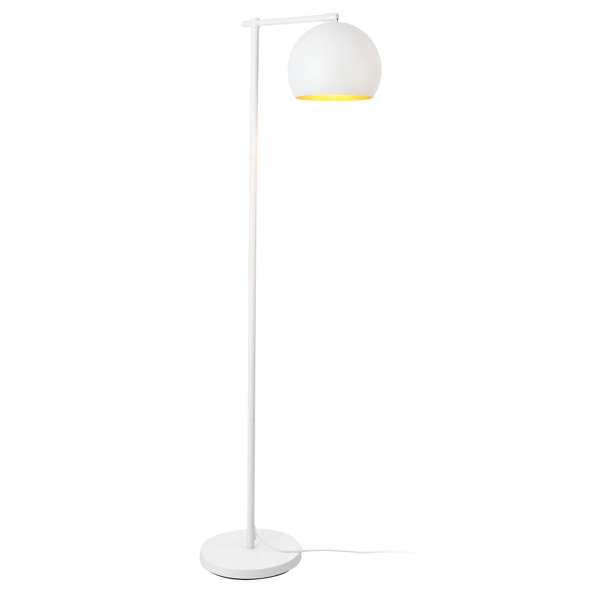 lux.pro Stehlampe, ohne Leuchtmittel, »Skiptvet« 1 x E27 Metall 156 cm Weiß günstig online kaufen