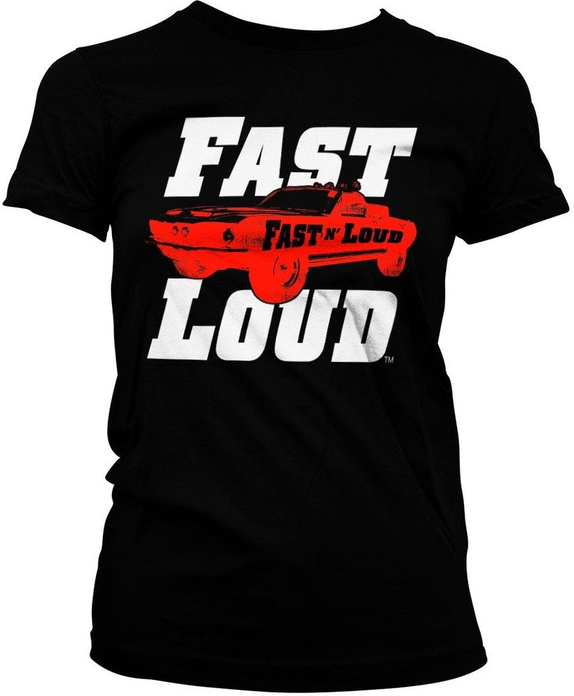 Fast N' Loud T-Shirt Mustang Girly Tee
