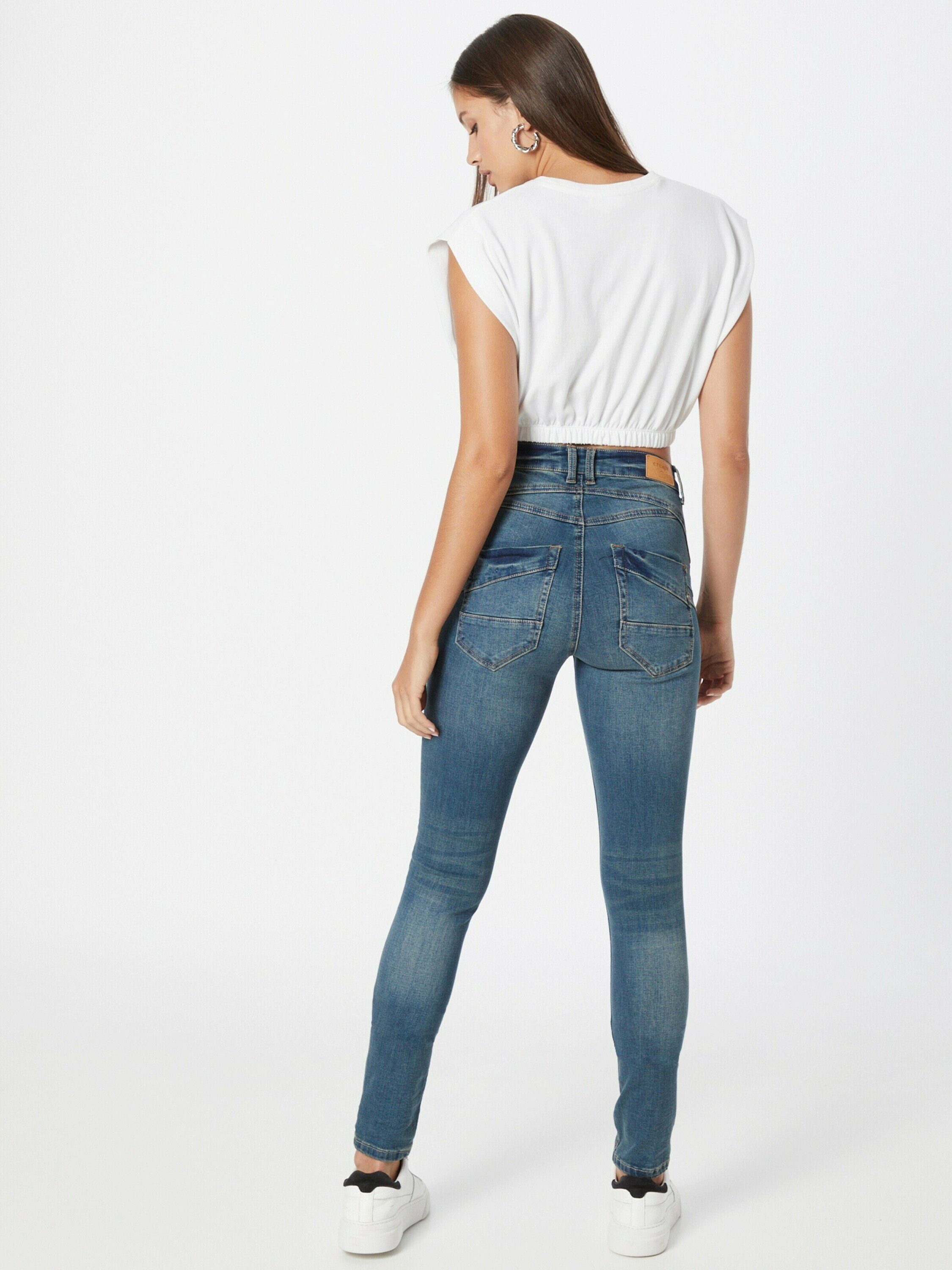 Damen Jeans Cream Skinny-fit-Jeans (1-tlg)