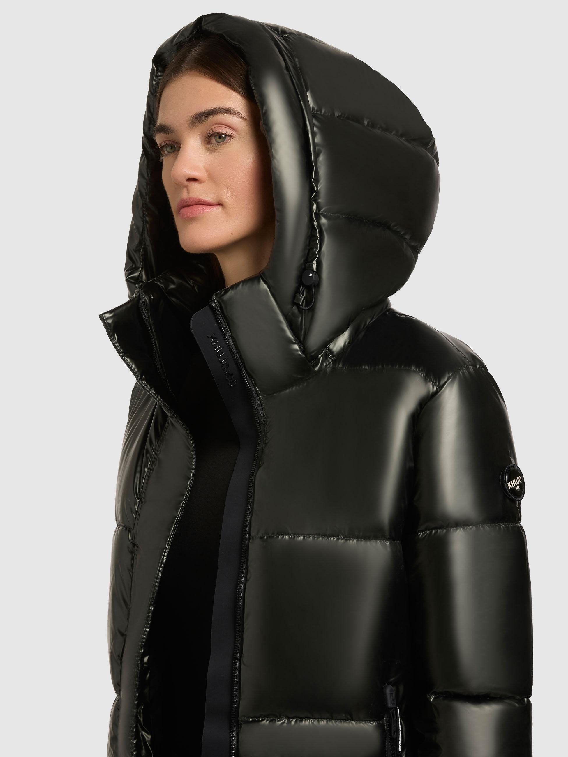 khujo Steppmantel Haya Shiny-YM Wasserdichter gesteppter Damen Winter Kurzmantel