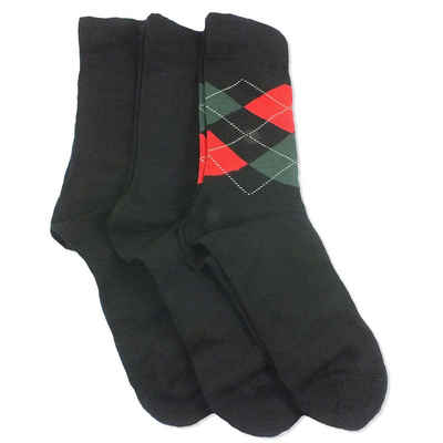 Camano Langsocken CA4903 (Packung, 3-Paar, 3 Paar) Herren Damen Unisex Business Socken Baumwolle Geschenkverpackung