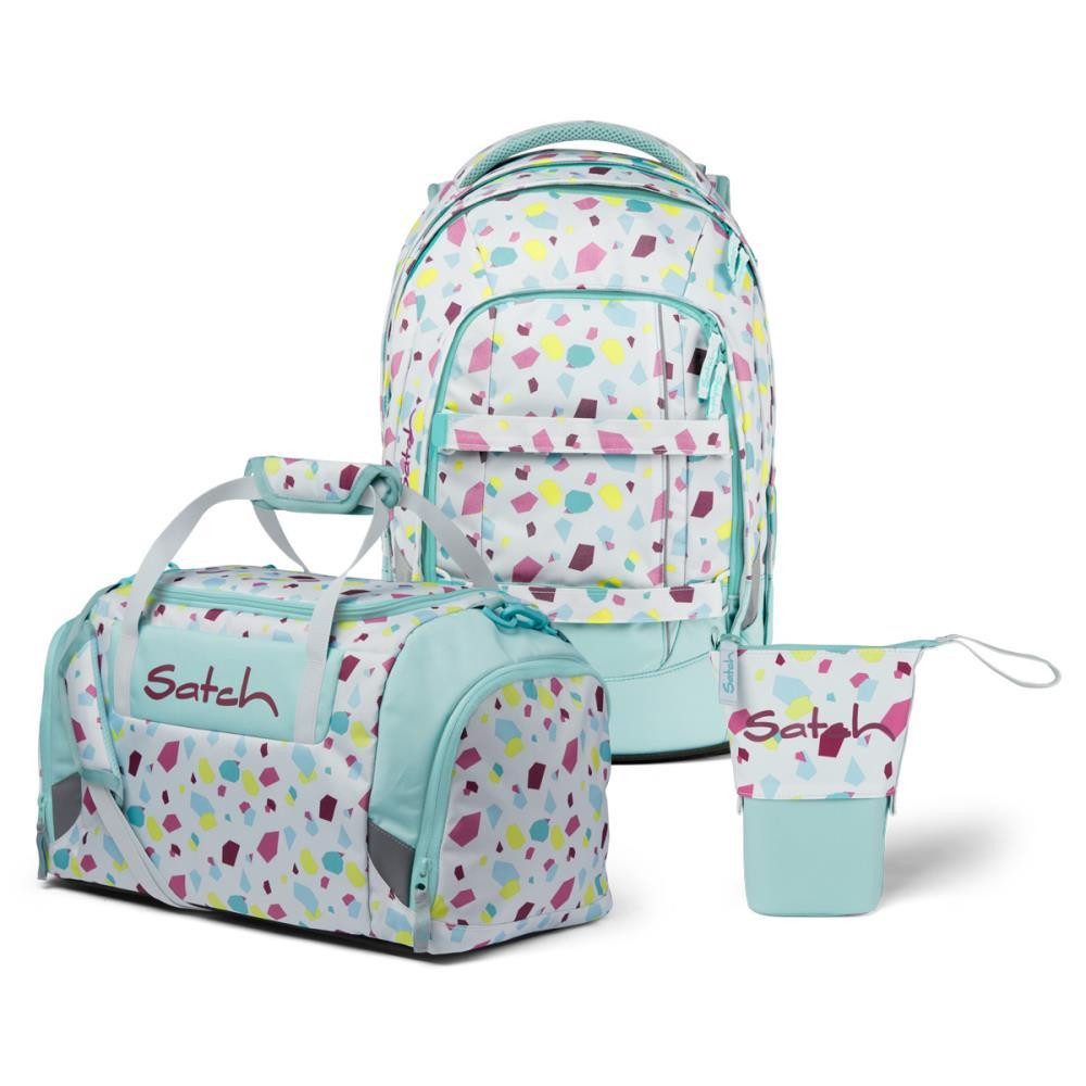 Satch Schulrucksack Pack (3tlg., inkl. Pencil Slider und Sporttasche)