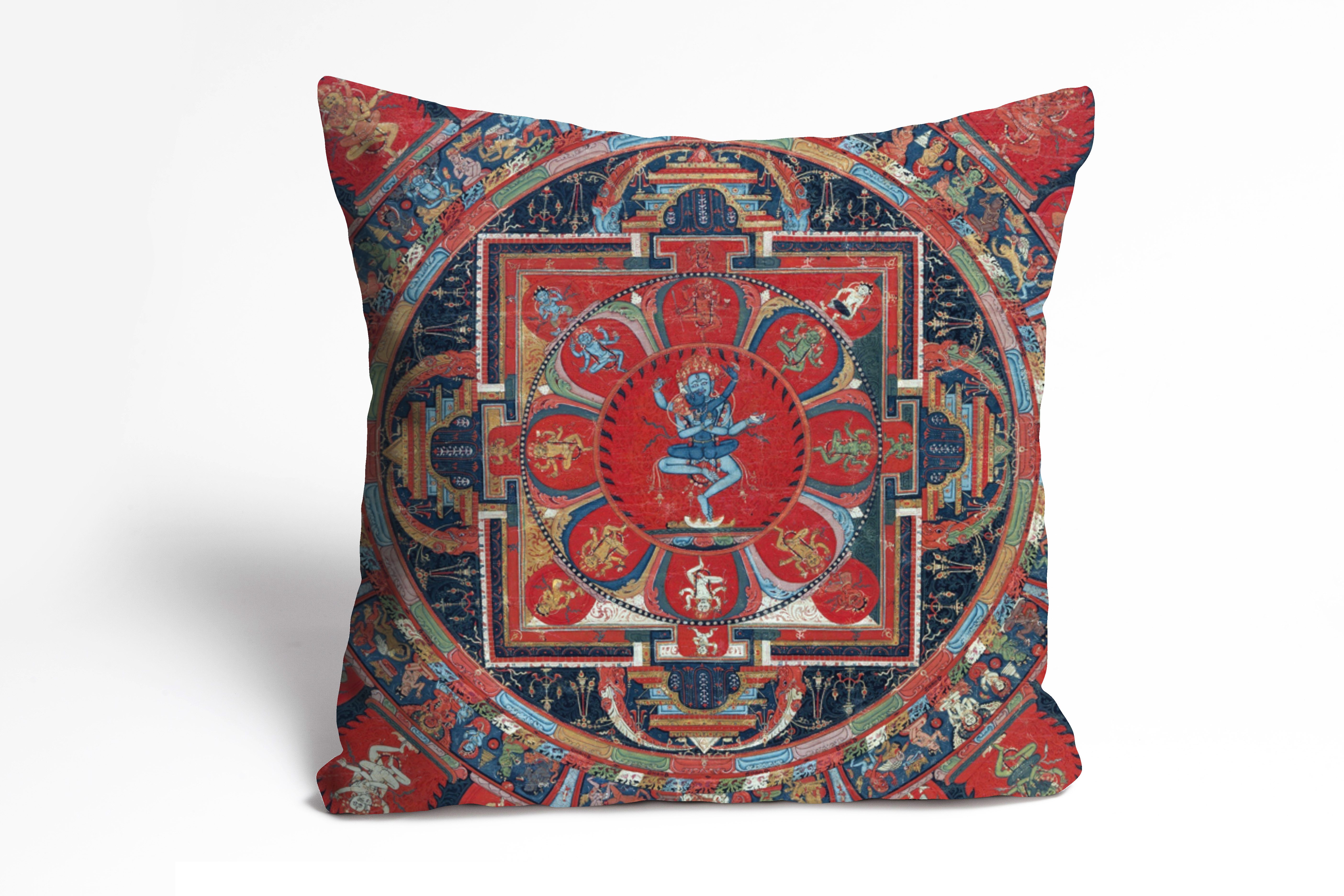 queence Dekokissen Buddhismus, Kissenhülle ohne Füllung, 1 Stück