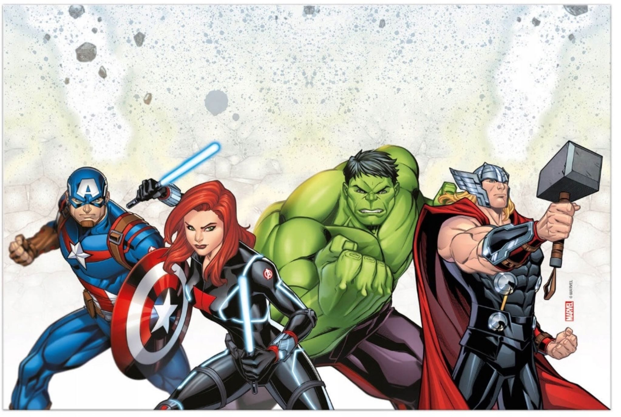 Procos Tischdecke "Avengers"-Einweg-Tischdecke, 120x180 cm