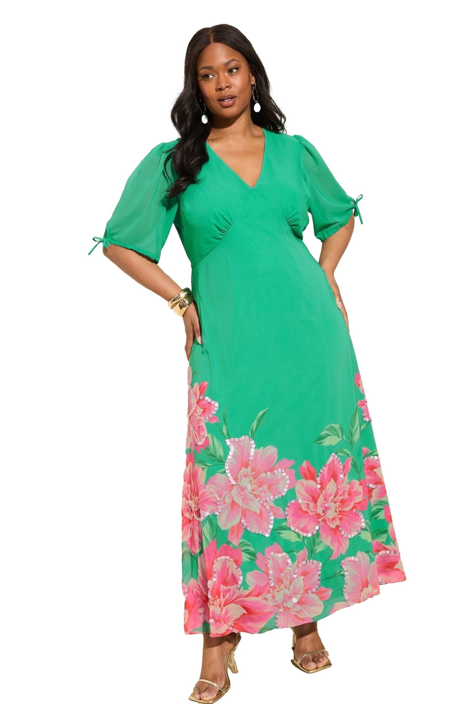 Friends Like These Maxikleid Friends Like These Chiffon-Maxikleid (1-tlg)