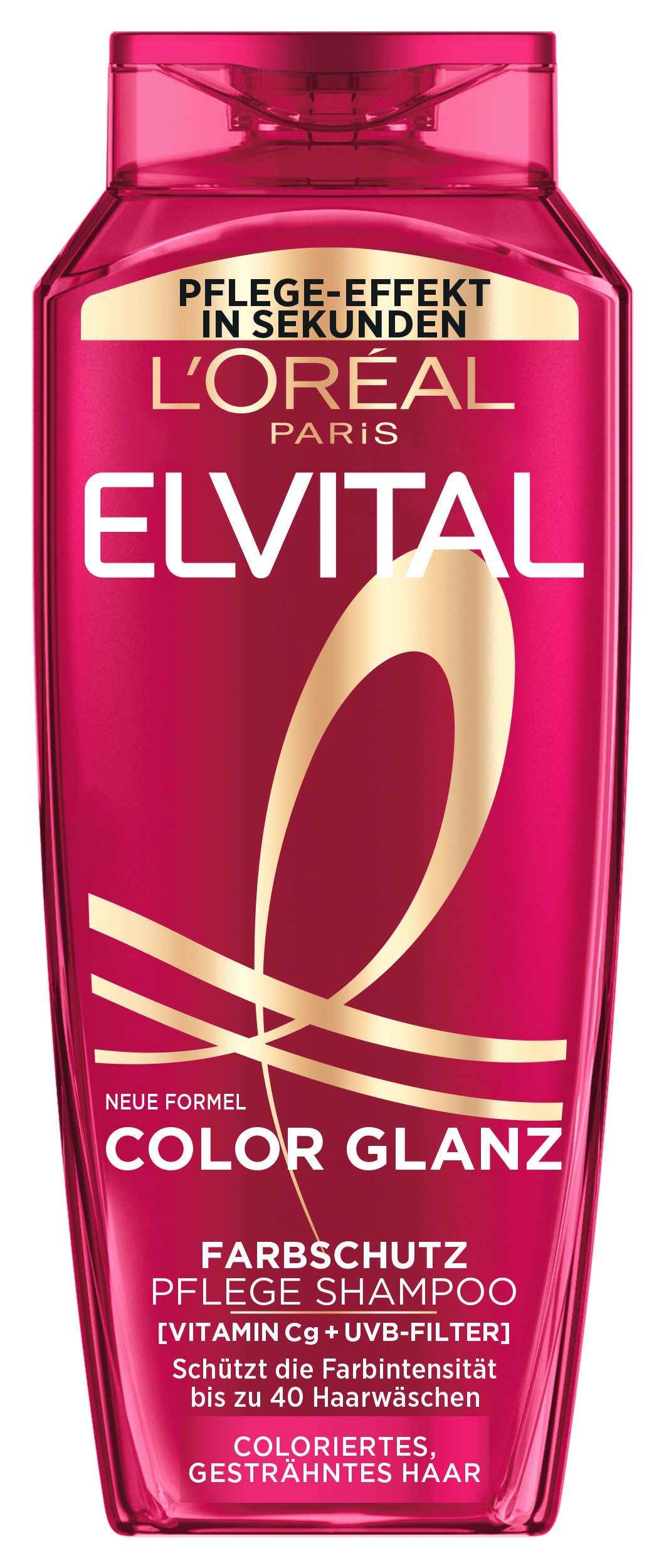 L'ORÉAL PARIS Haarshampoo L'Oréal Paris Elvital Color Glanz Pflege Shampoo, Packung, 6-tlg.