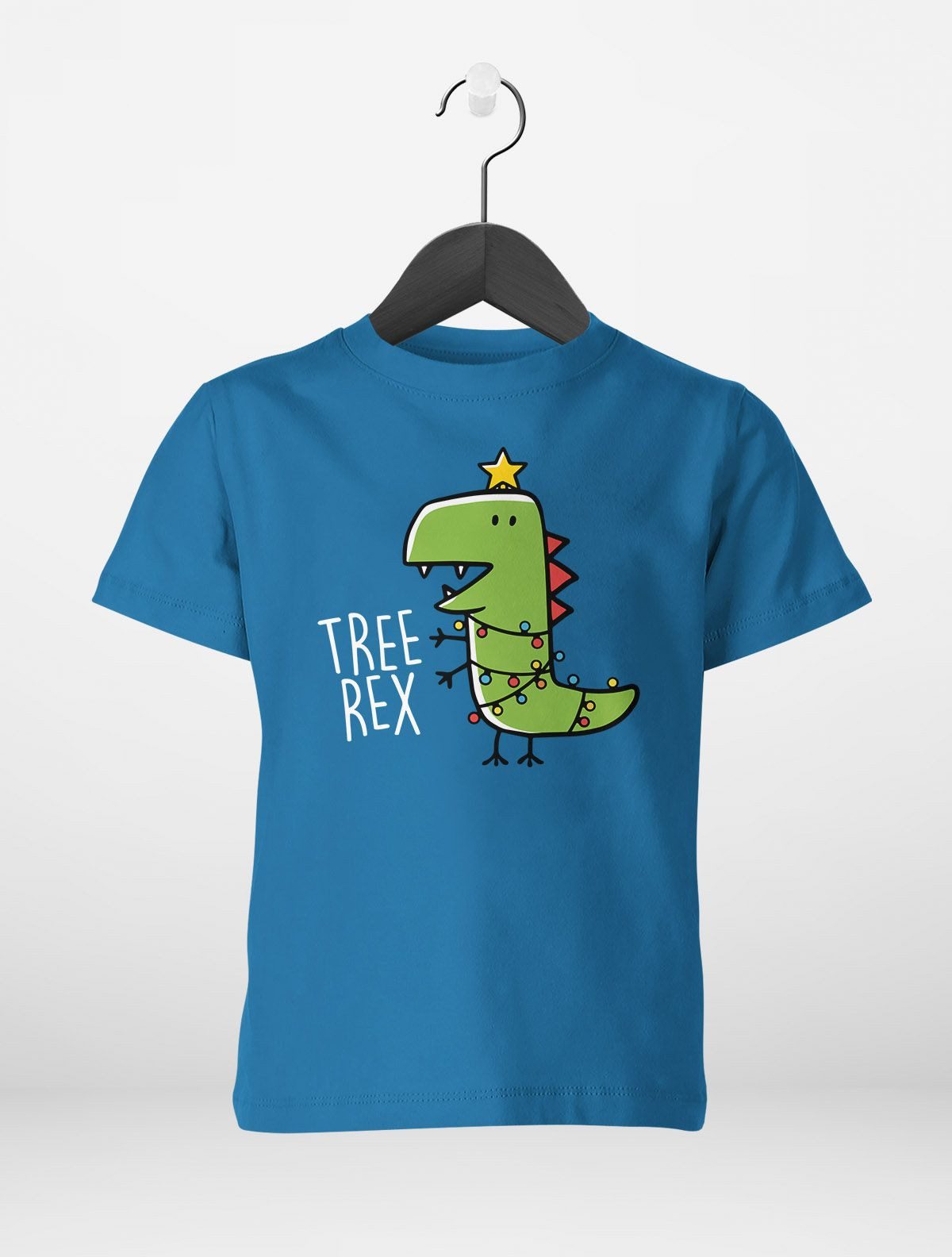MoonWorks Print-Shirt Kinder T-Shirt Dinosaurier Tree Rex Christmas Tyrannosaurus XMAS
