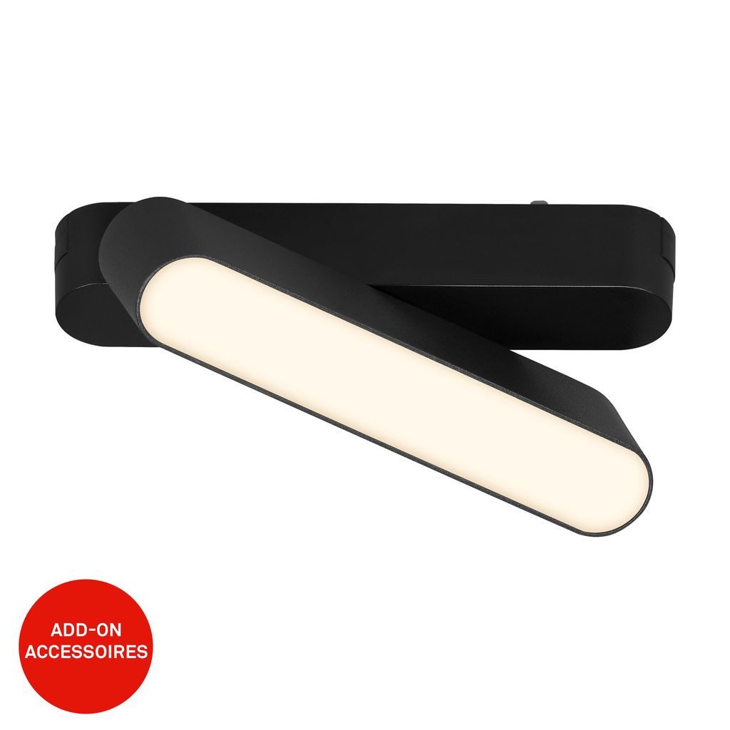Briloner Leuchten LED Deckenleuchte 8030015, LED fest integriert, 3000K - Warmweiß, LED Tracklight 130 mm Schwarz 5,5W Schienensystem Luxtrail Wohnzimmer