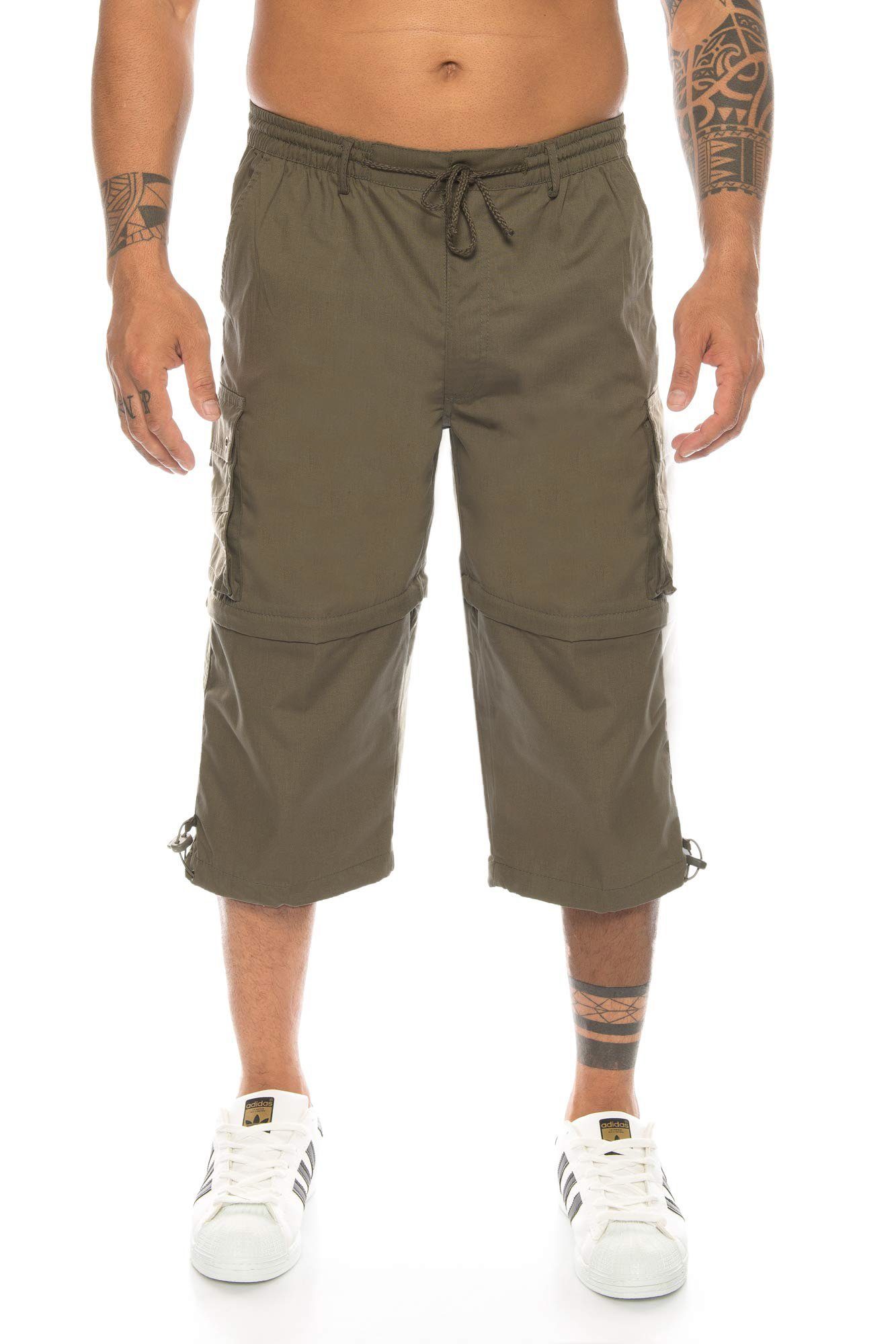 Bermudas Beine, Herren hose 3/4 cargoshorts Abnehmbare Collection herren, Kurze Hose Herren Herren Taschen, Kendindza Hose sommer kurze Cargobermudas Khaki Cargo herren