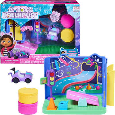 Spin Master Spielwelt Gabby's Dollhouse – Deluxe Room – Carlita's Spielzimmer, Spielzimmer mit Carlita Auto, Möbelstücken und thematischem Zubehör