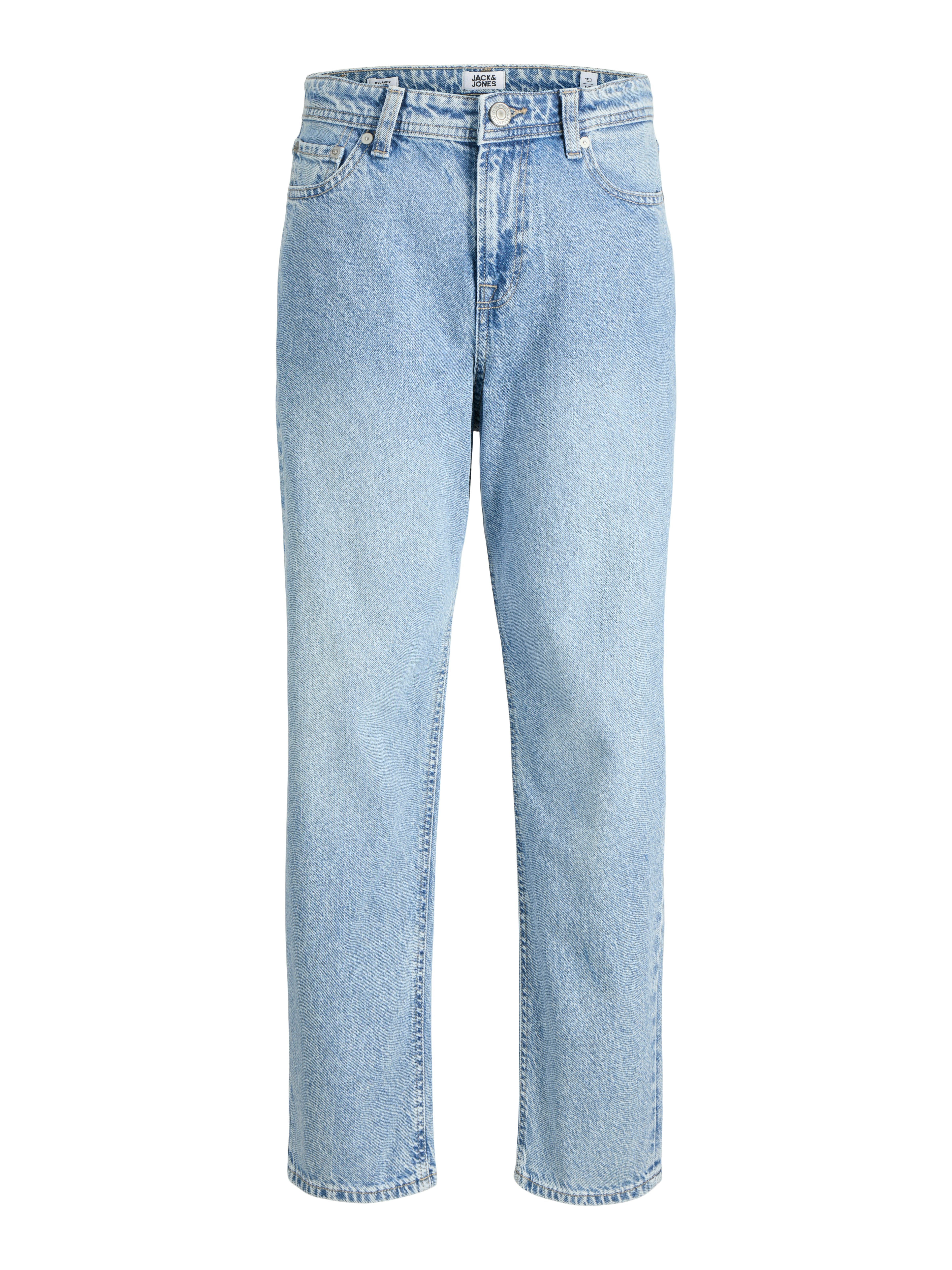 Jack & Jones Junior Relax-fit-Jeans JJICHRIS sitzt bequem und ist ideal für den Alltag Abriebeffekte, modisch, relaxed fit, Denim