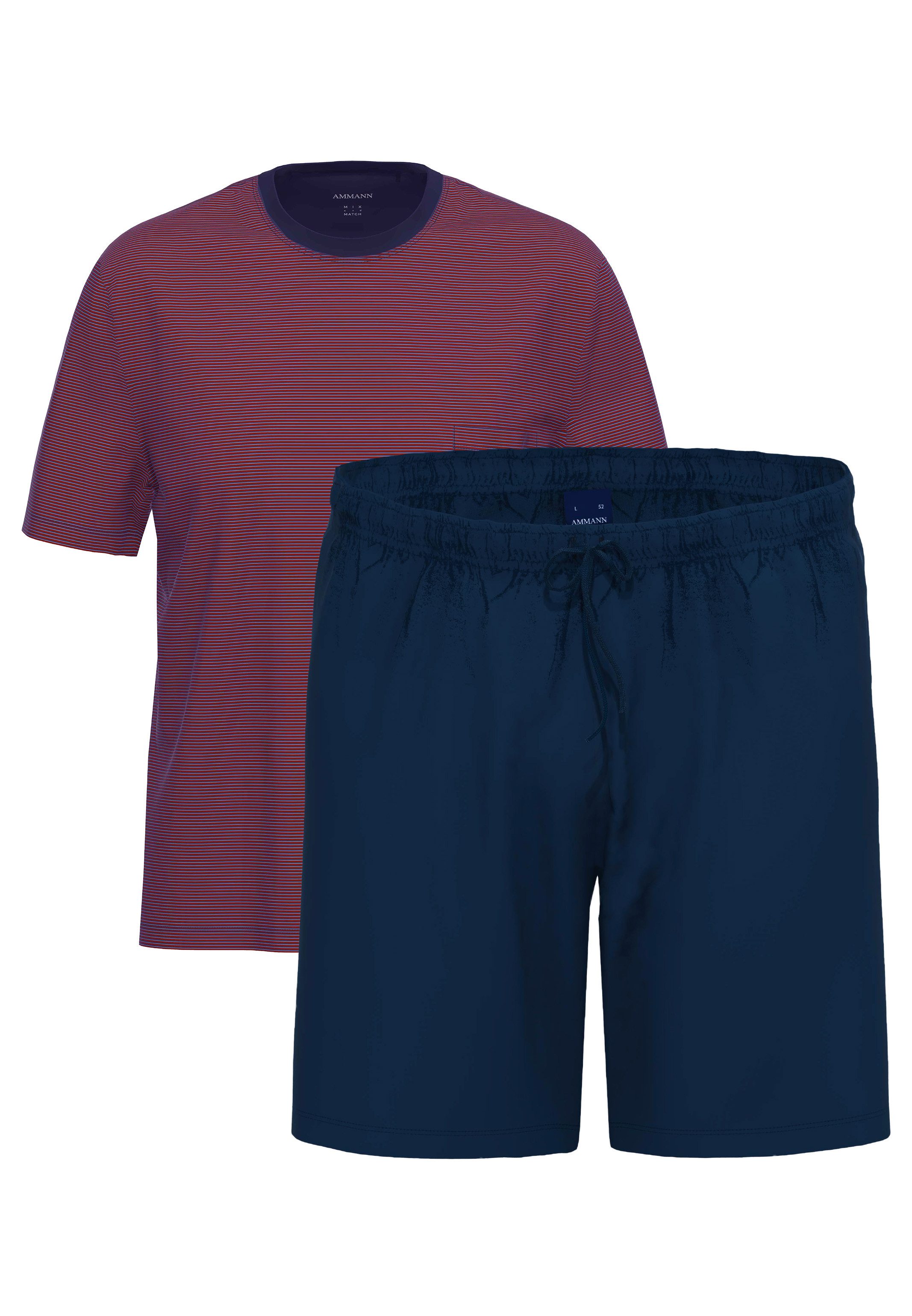 Dunkelblau / rot - 22
