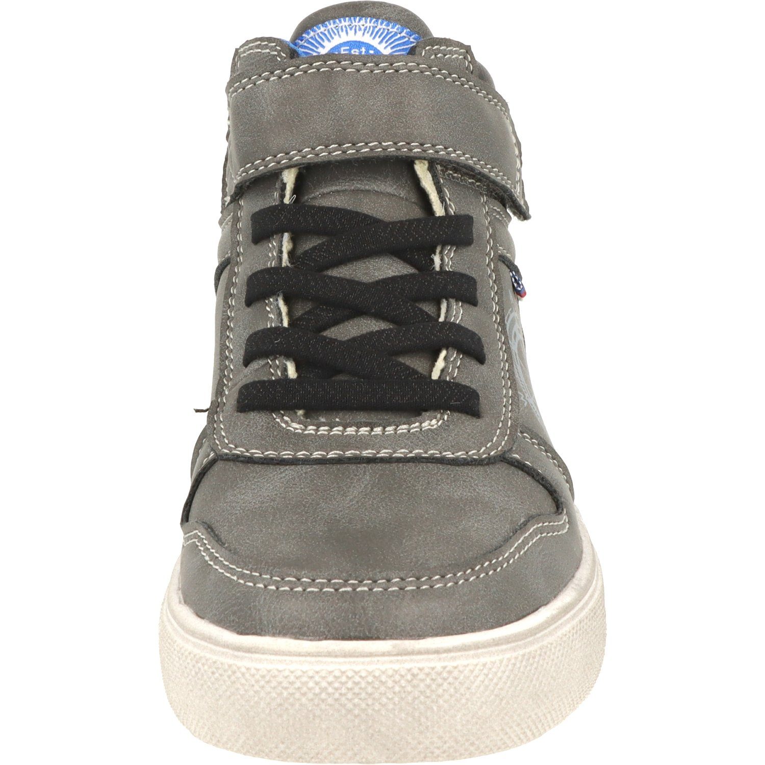 Schuhe Jungen Sneaker Wasserabweisend Hi-Top Dk.Grey Indigo Schnürschuhe 451-074