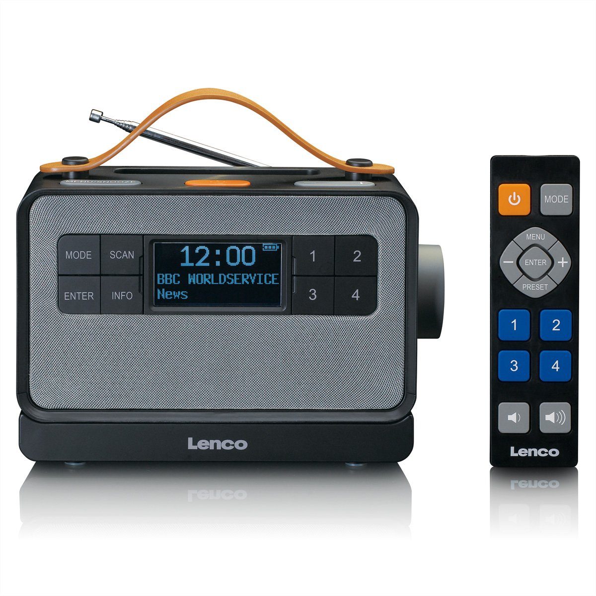 Lenco PDR-065 Digitalradio (DAB), 2 (RMS) Ausgangsleistung 2x Watt