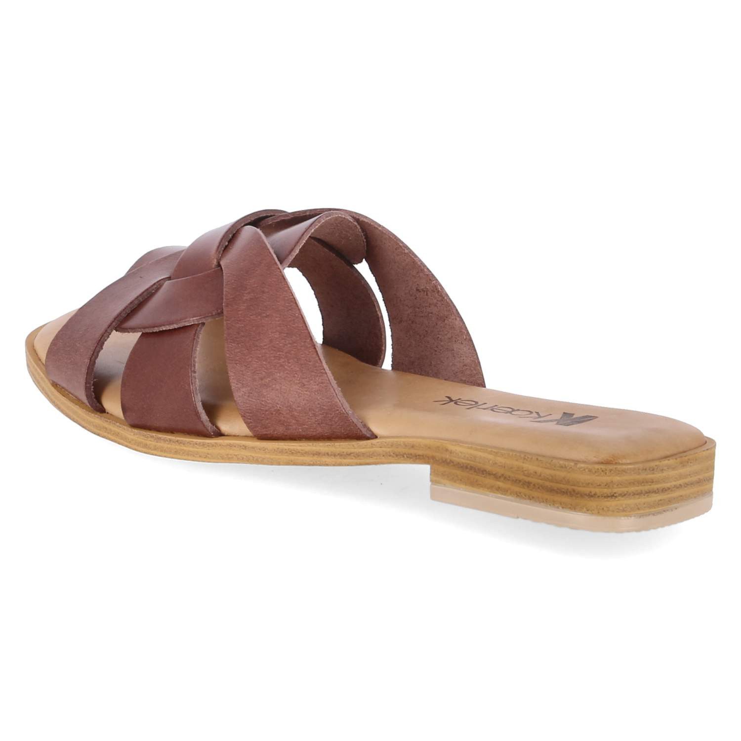 Kaerlek Kaerlek 4700/7853 TESTA DI MORO Damen Glattleder brown Pantolette