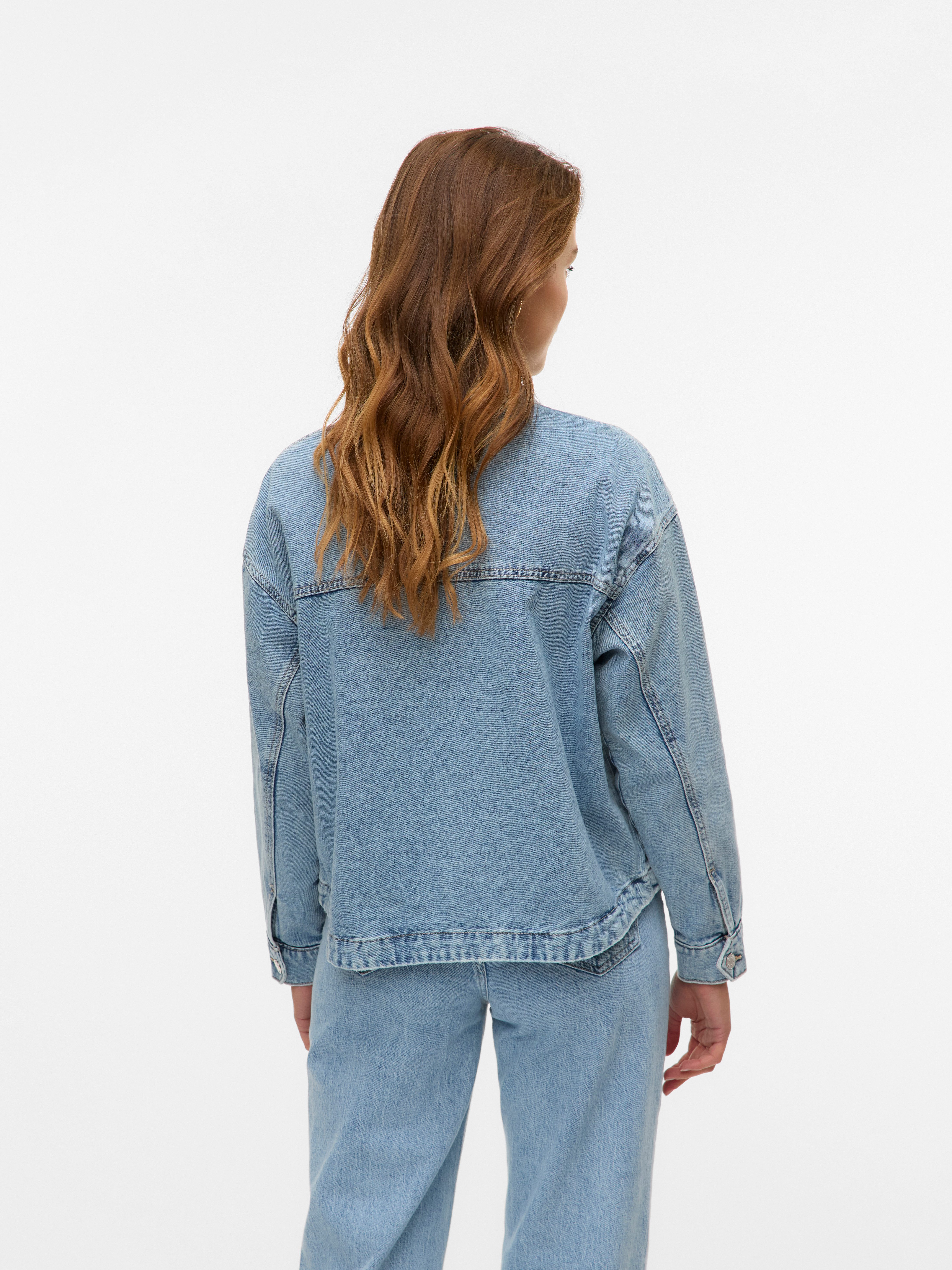 Vero Moda Jeansjacke VMJAMIE LS DENIM SHACKET MIX NOOS Baumwollmischung günstig online kaufen