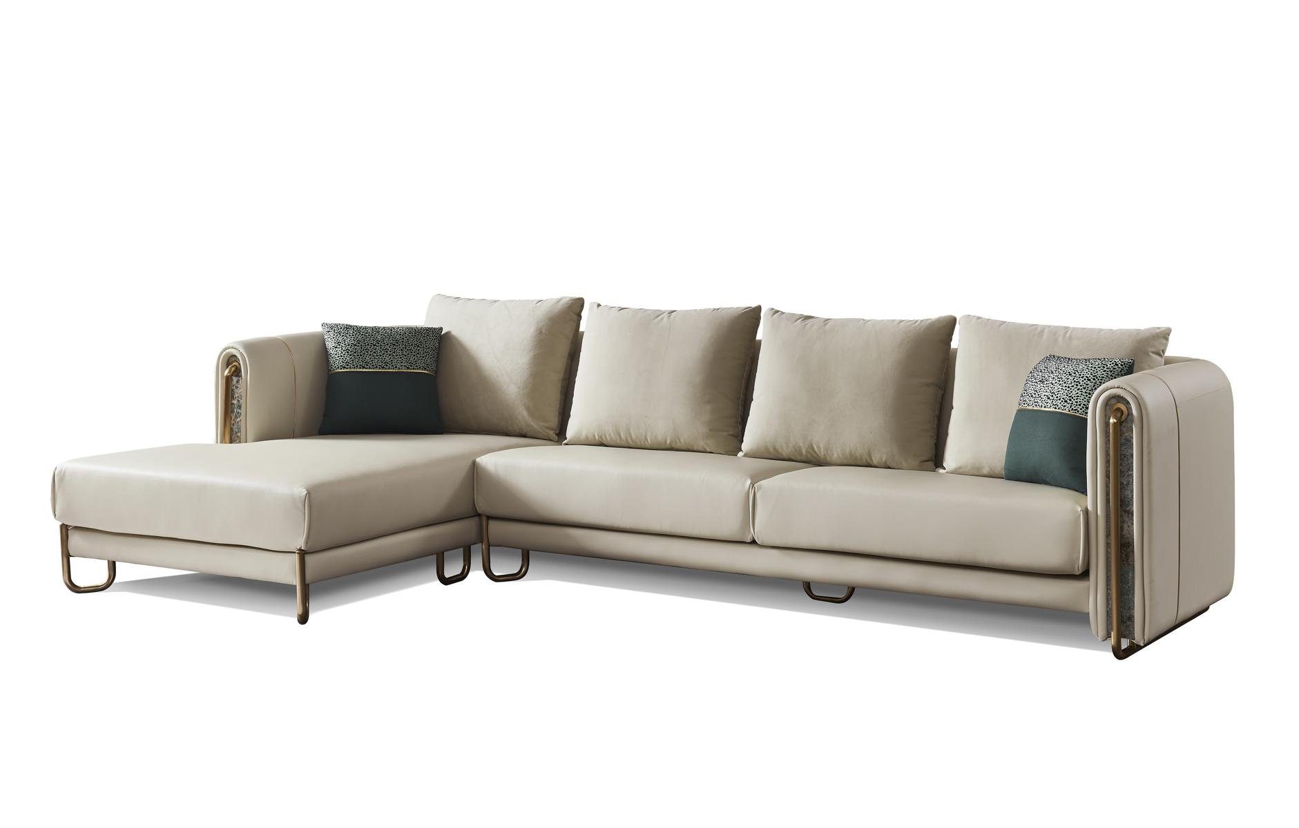 JVmoebel Ecksofa, Sofa Couch Polster Garnitur Wohnlandschaft Design Ecksofa