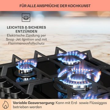 Klarstein Gas-Kochfeld CP11-Alchemist-5 CP11-Alchemist-5, 6 flammen brenner Kochfelder Gaskochfelder