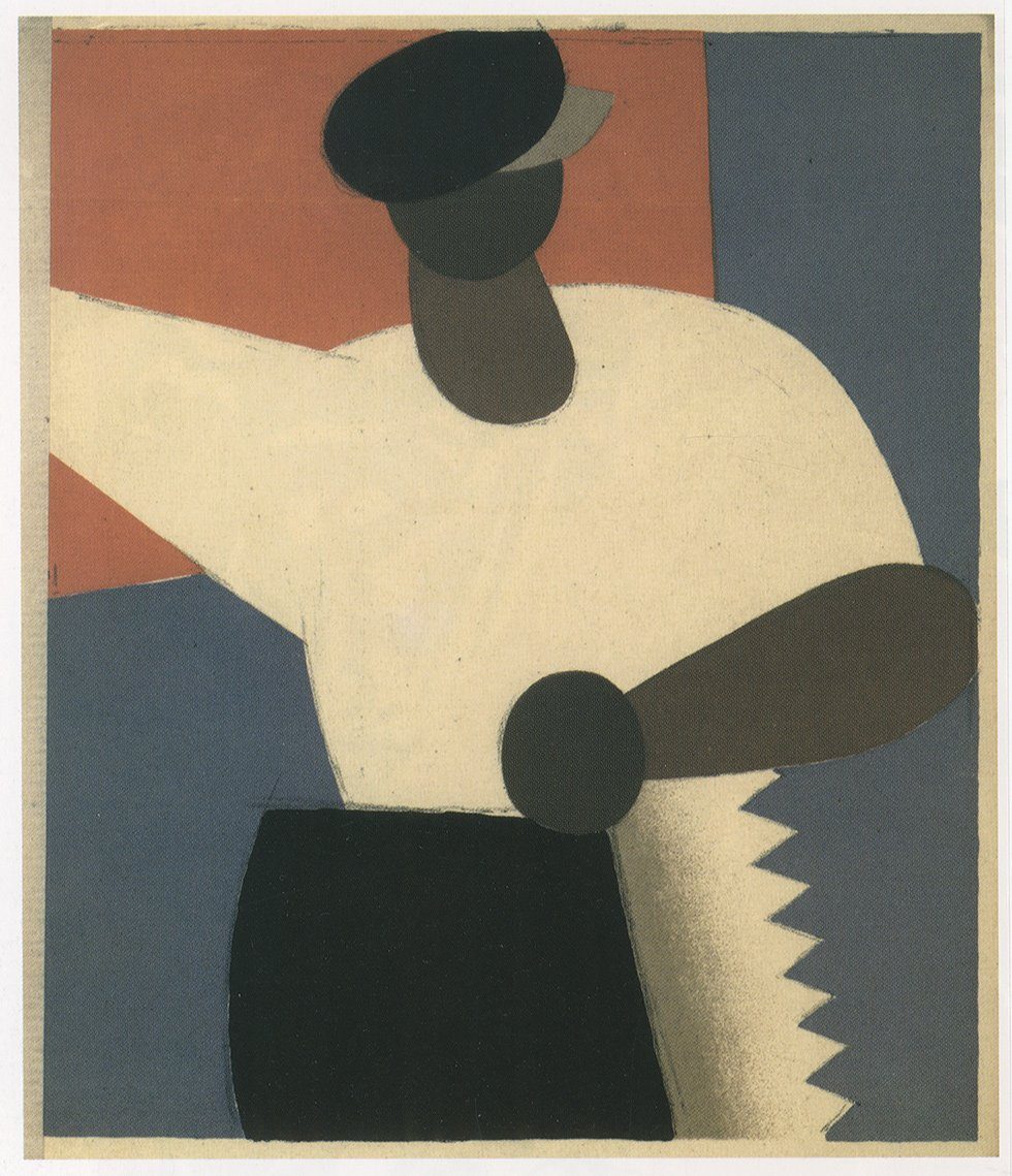 BillerAntik Kunstdruck Russian propaganda Poster Russland Vladimir Lebedev Kunstdruck Werbung, (1 St)