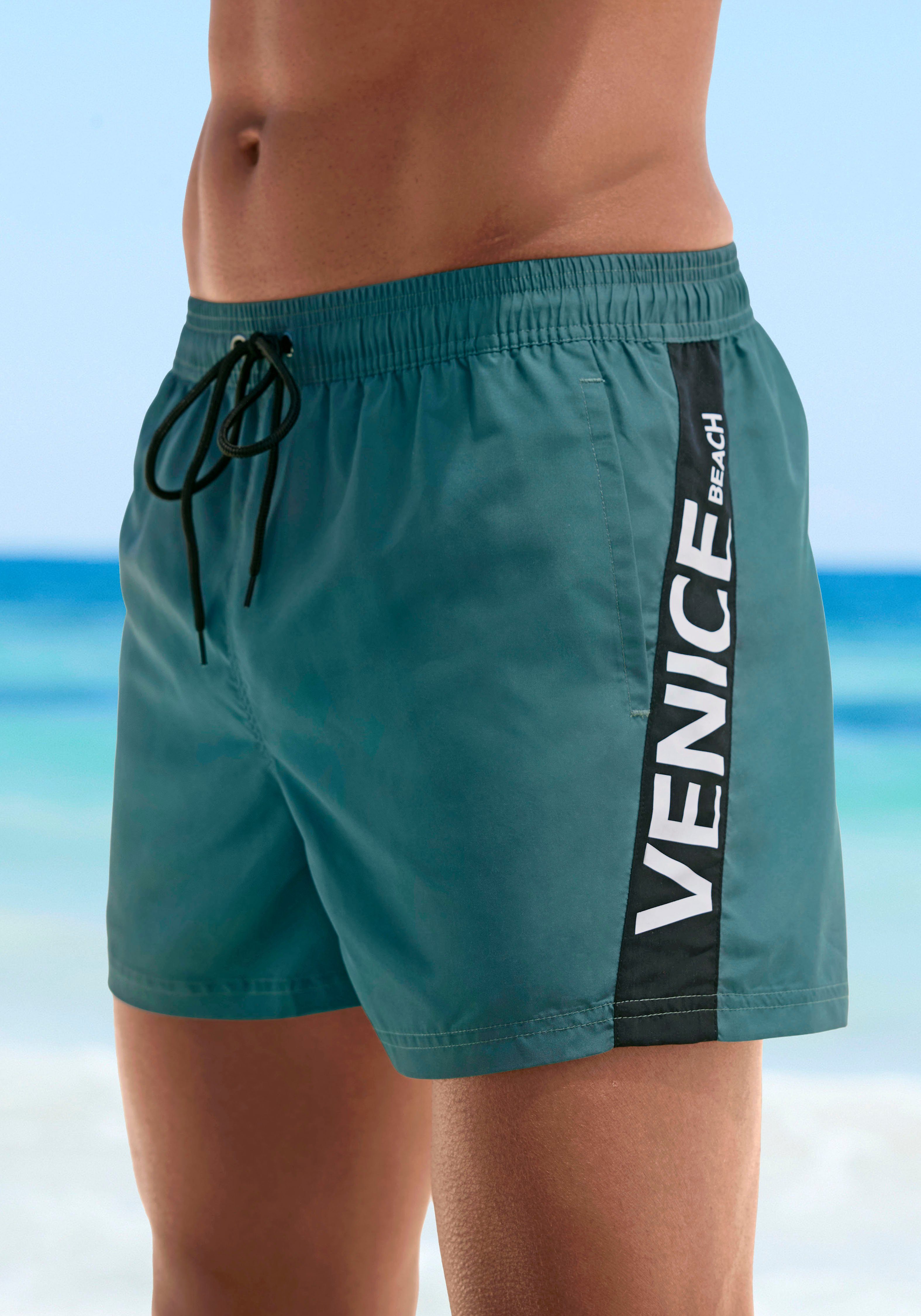 Venice Beach Badeshorts mit großem Markenschriftzug günstig online kaufen