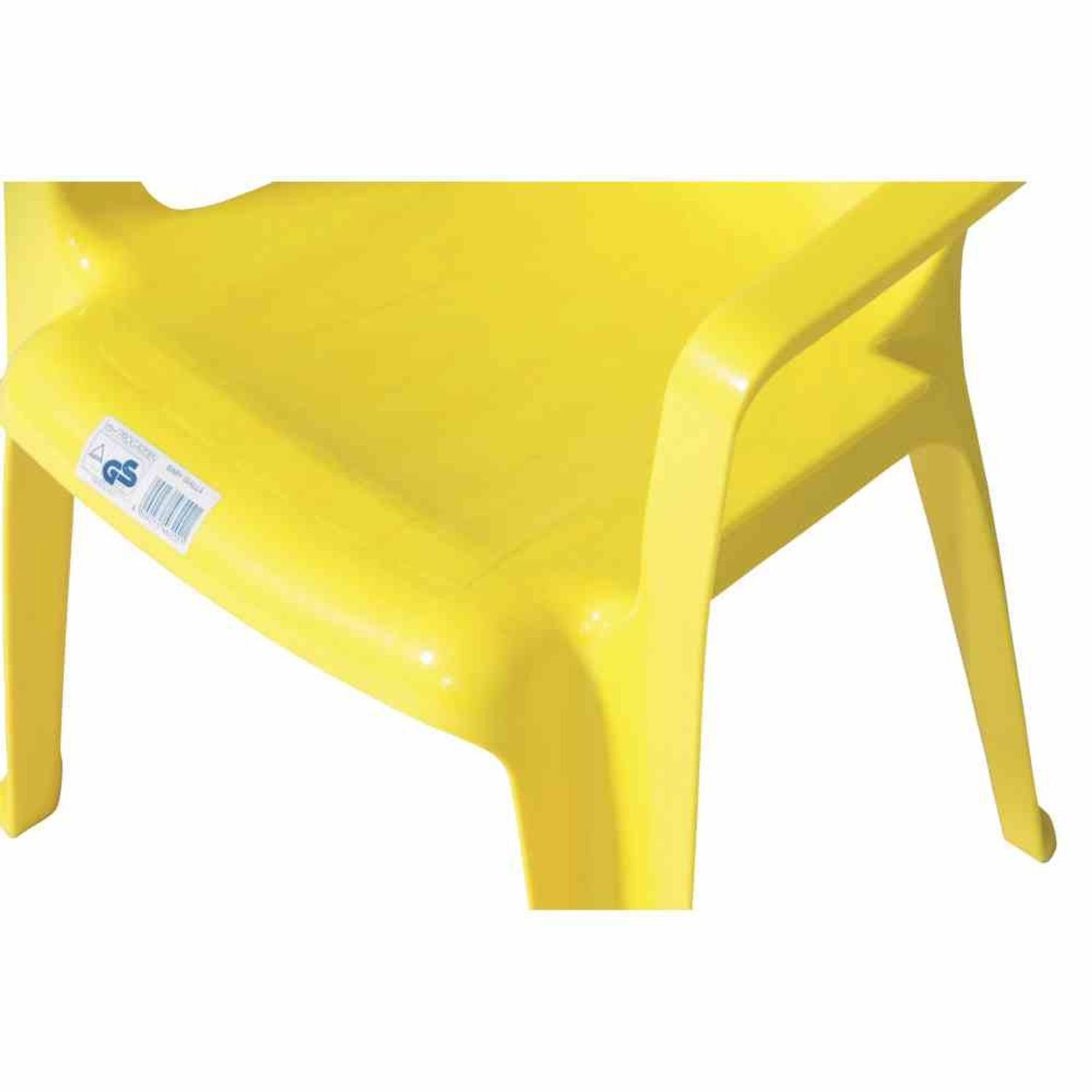 Ipae-Progarden Kinderstuhl Kinderstuhl, gelb Vollkunststoff, Monoblock, stapelbar