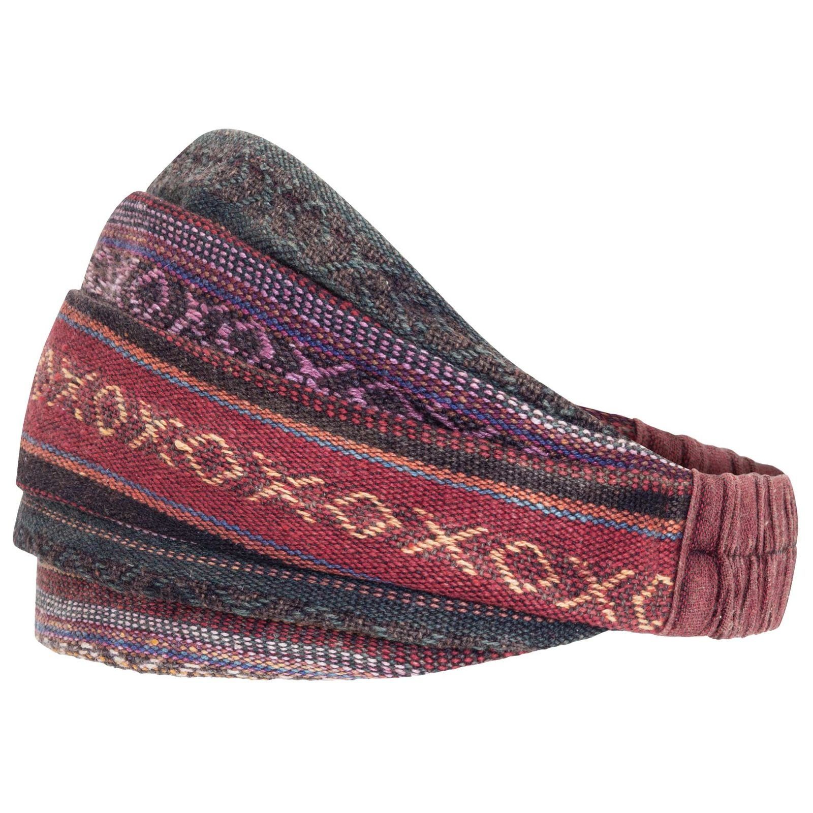 KUNST UND MAGIE MAGIE UND / Stirnband Yoga unisex Rot Hippie Stonewashed Schwarz KUNST Goa Stirnband Kopfband