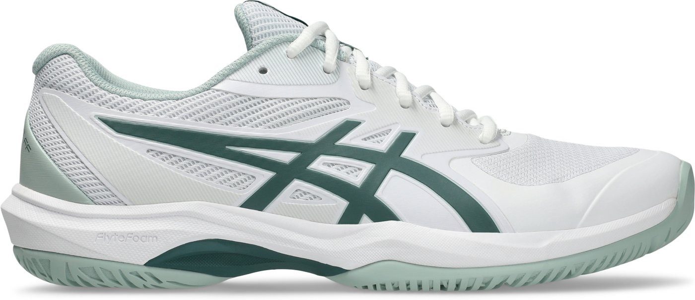 Asics GAME FF Herren Tennisoutdoorschuhe White/Dark Neptune Tennisschuh