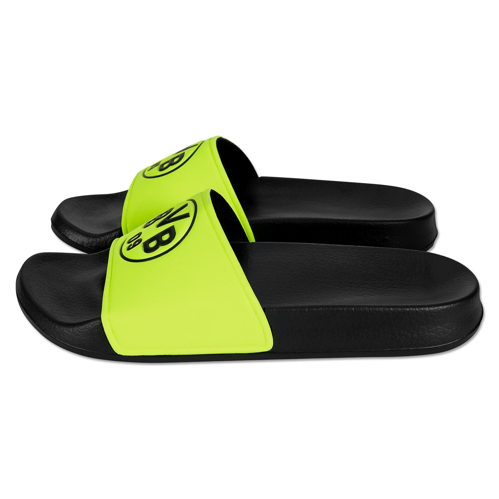 BVB BVB Badeschlappen Logo neon Badeschuh (2-tlg)
