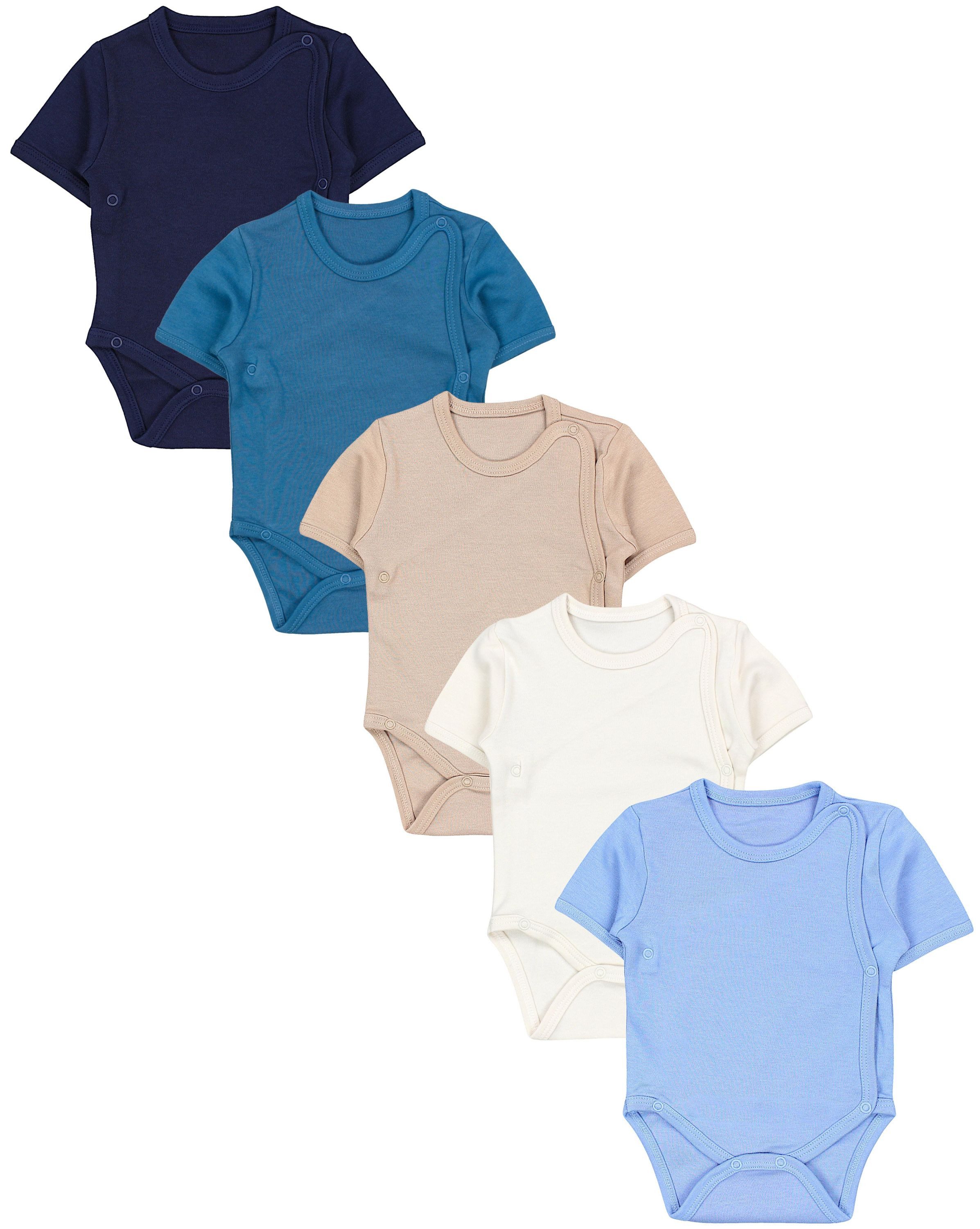 TupTam Kurzarmwickelbody TupTam Baby Jungen Kurzarm Wickelbody Baumwolle Body 5er Set