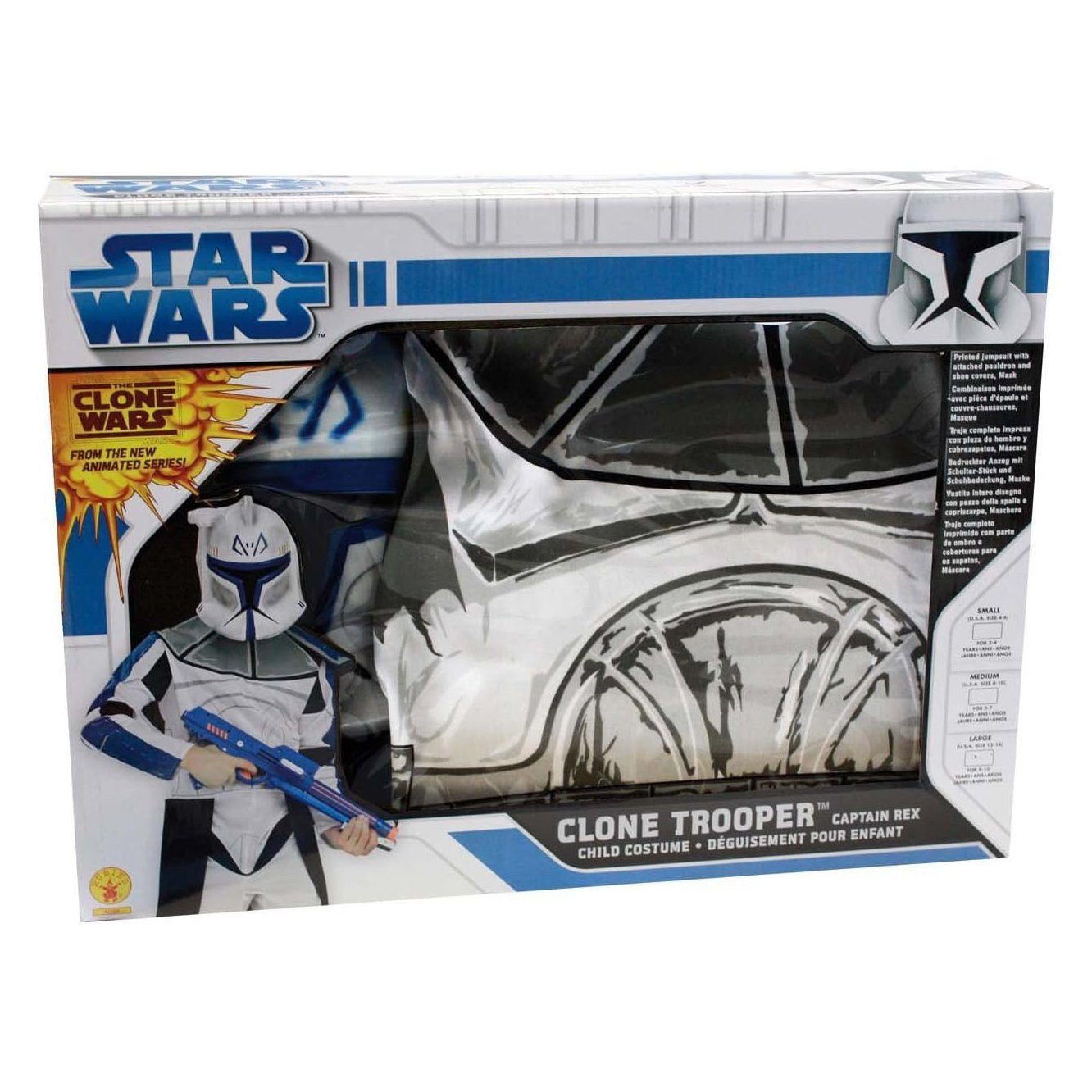 Rubie´s Kostüm Star Wars Clone Trooper Rex Faschingskostüm Kinder, Star Wars-Kostüm aus der Clone Wars-Animationsserie