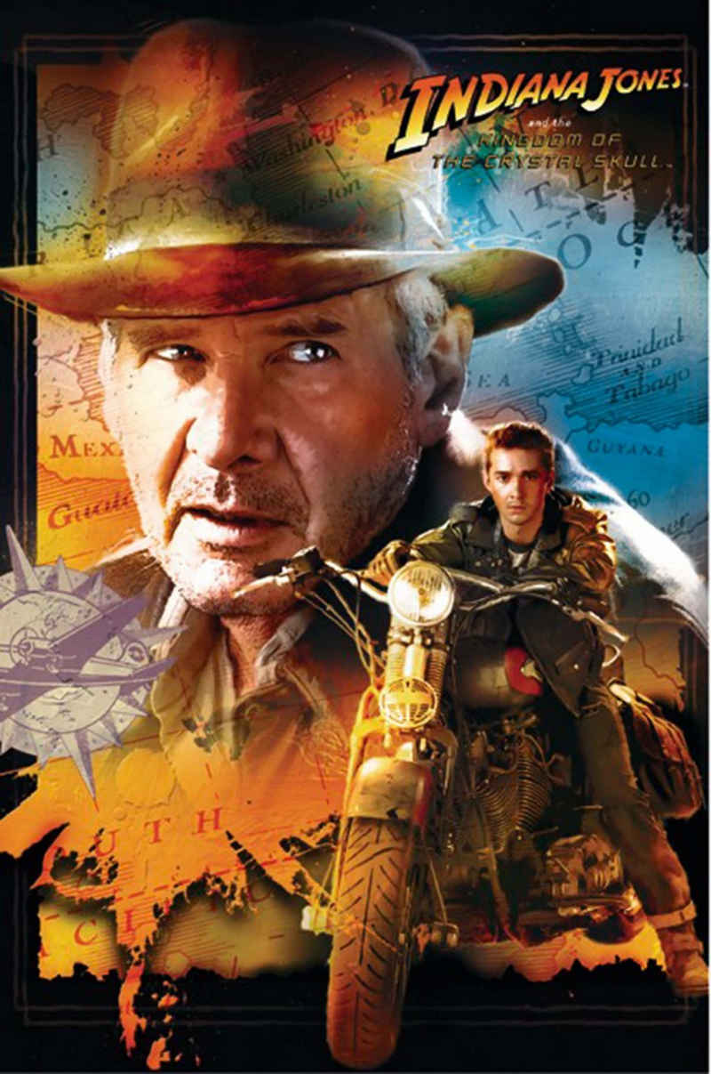 Close Up Poster Indiana Jones Poster Kingdom of the Crystal Skull 68,5 x