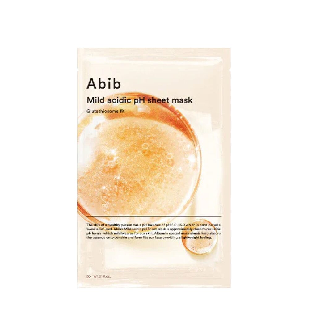 Abib Gesichtsmaske Aufhellende Tuchmaske Glutathiosome Fit (Mild Acid pH Sheet Mask) 30ml