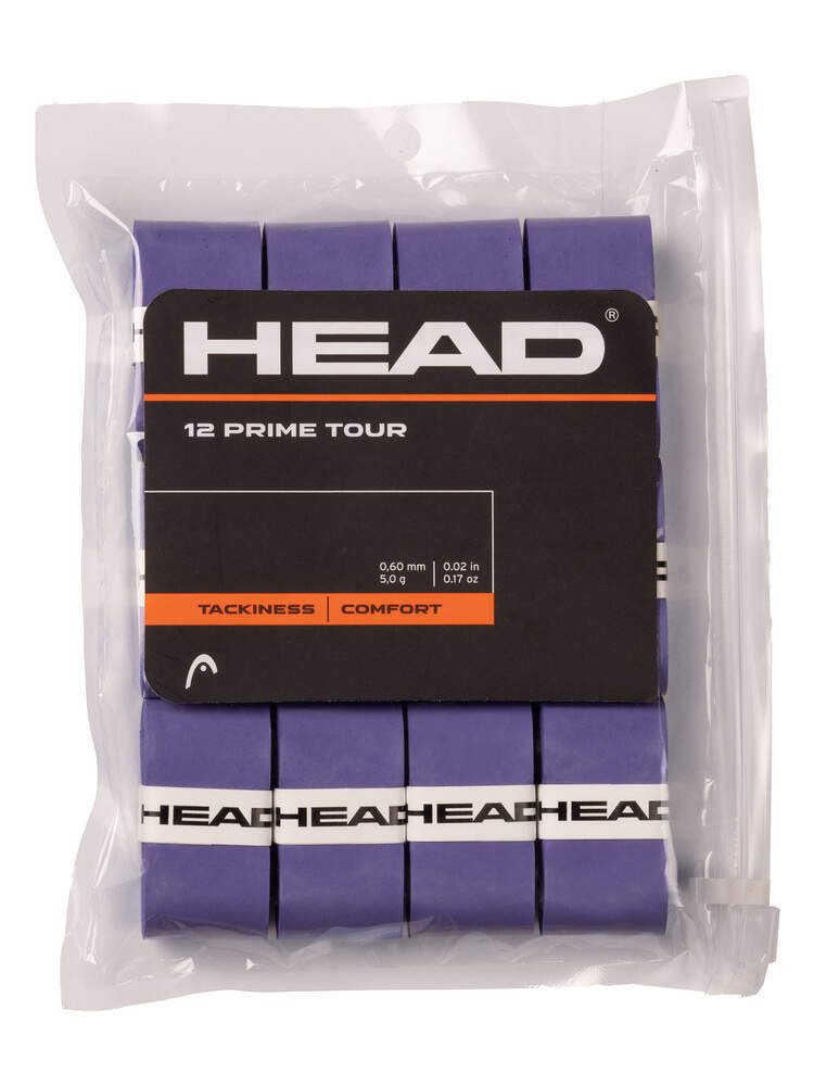 Head Griffband Overgrip Prime Tour 0.6 mm (Komfort, Griffigkeit) violett 12er