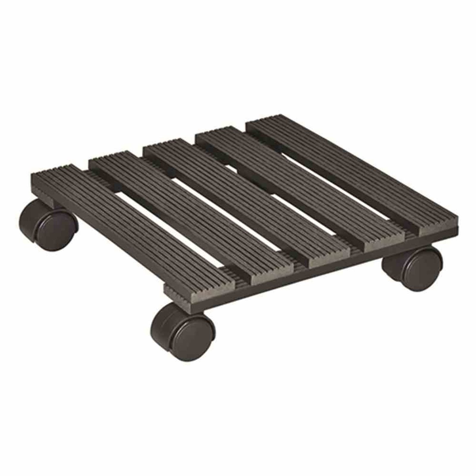 WAGNER® Pflanzenroller Multi Roller WPC eckig anthrazit 60 kg Doppel-Rolle