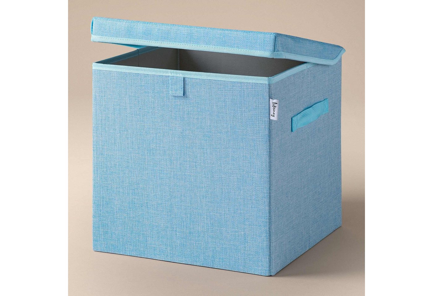 Thumbnail - Lifeney Faltbox Aufbewahrungsbox mit Deckel, Natur