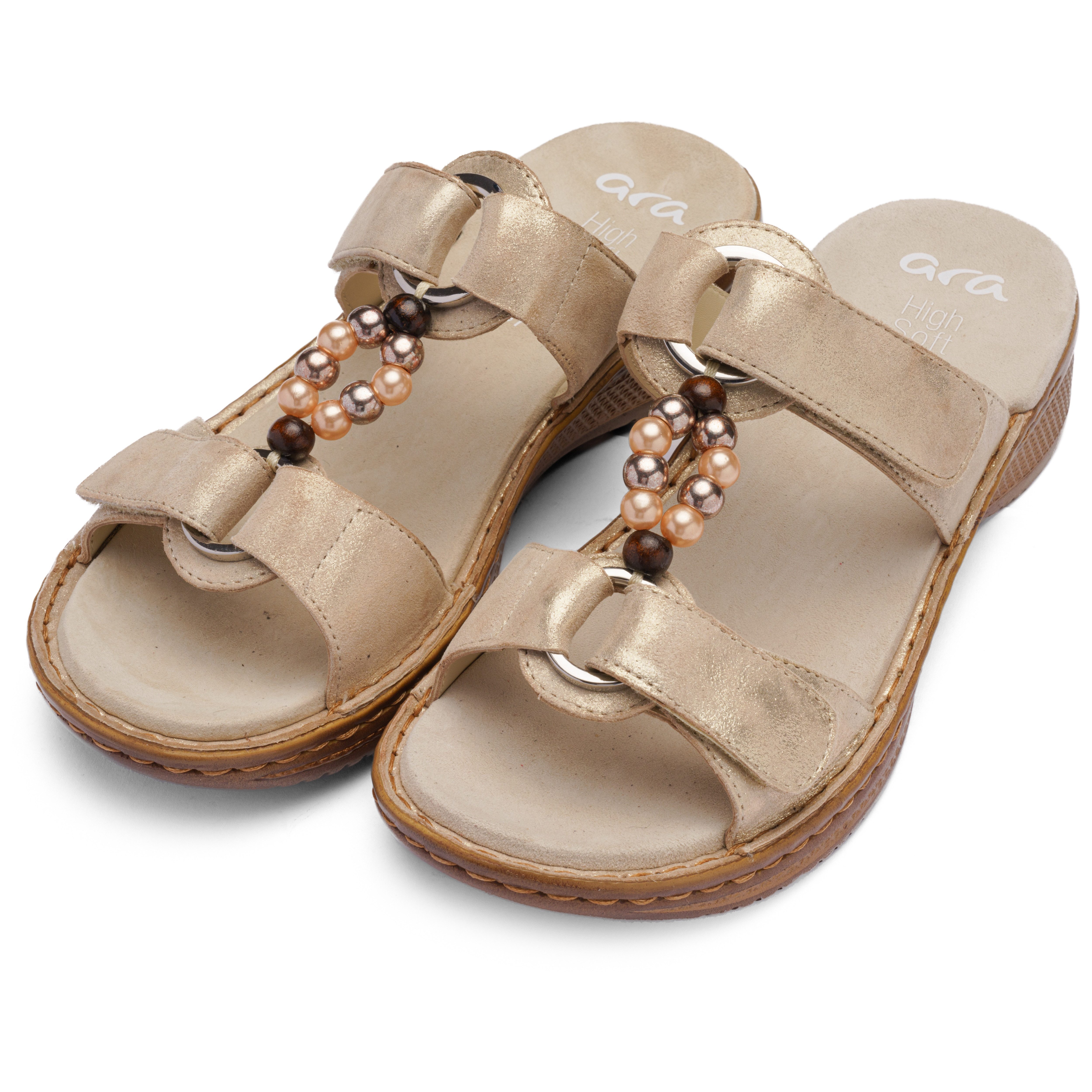 Ara HAWAII Pantolette Schlupfschuh, Komfortschuh mit Klettverschlüsse, G-Weite