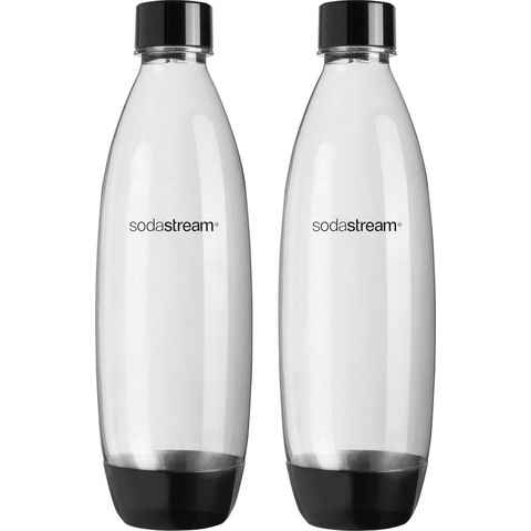 SodaStream Wassersprudler Flasche DuoPack Fuse, (Set, 2-tlg), Kunststoff,Ersatzflaschen für SodaStream Wassersprudler + PET-Flaschen