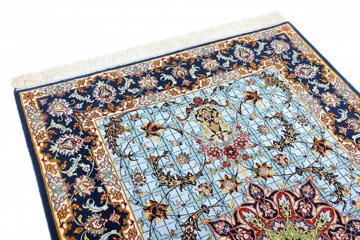 Handgeknüpfter Orientteppich, Trading, rechteckig, 128x190 Orientteppich Nain 6 Isfahan Höhe: mm Seidenkette