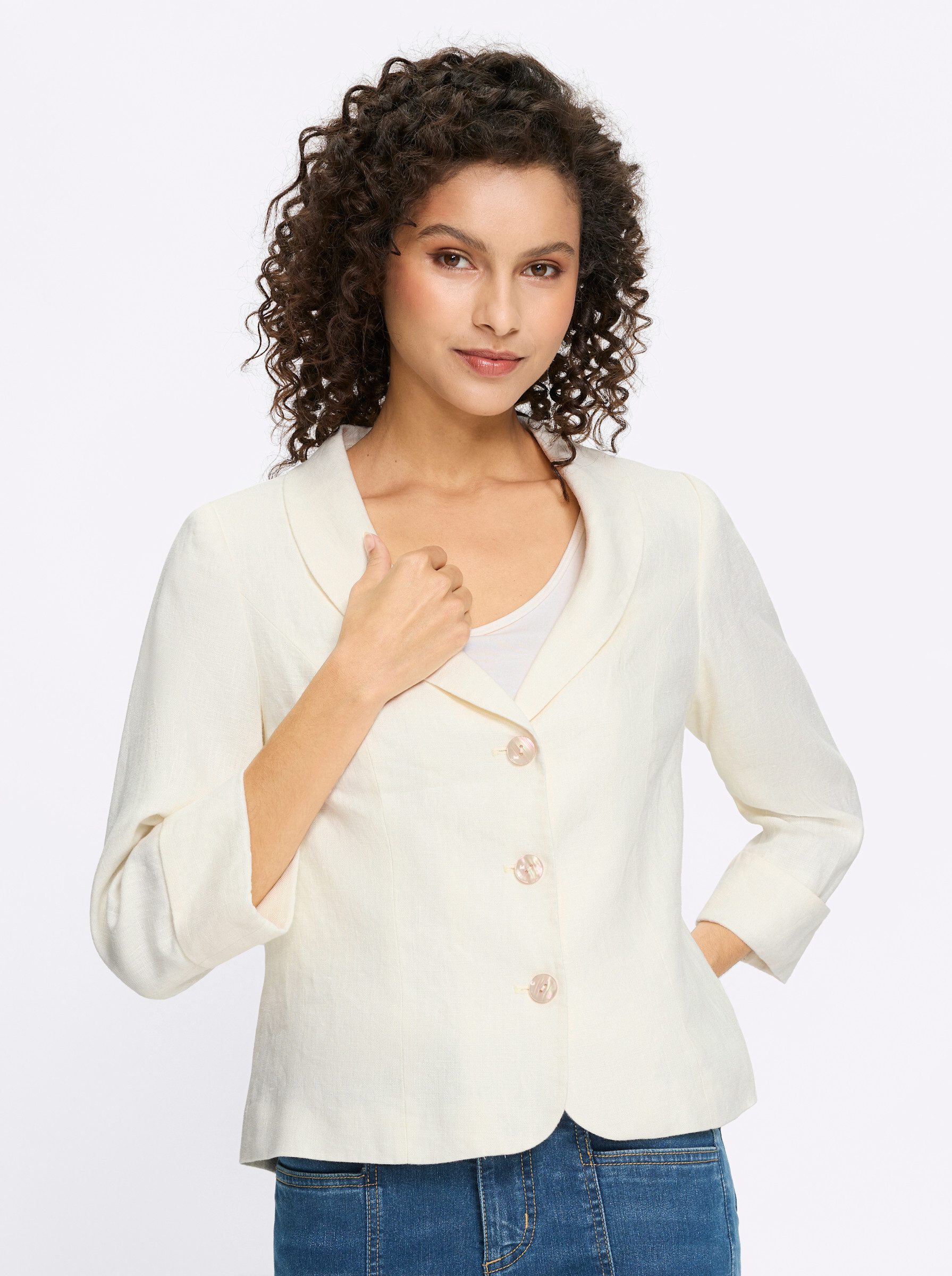 heine Blusenblazer Blazer Langarm günstig online kaufen