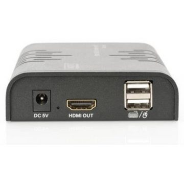 Digitus HDMI KVM Extender via Ethernet - Set aus Sender & Computer-Kabel, integrierte LED-Anzeige