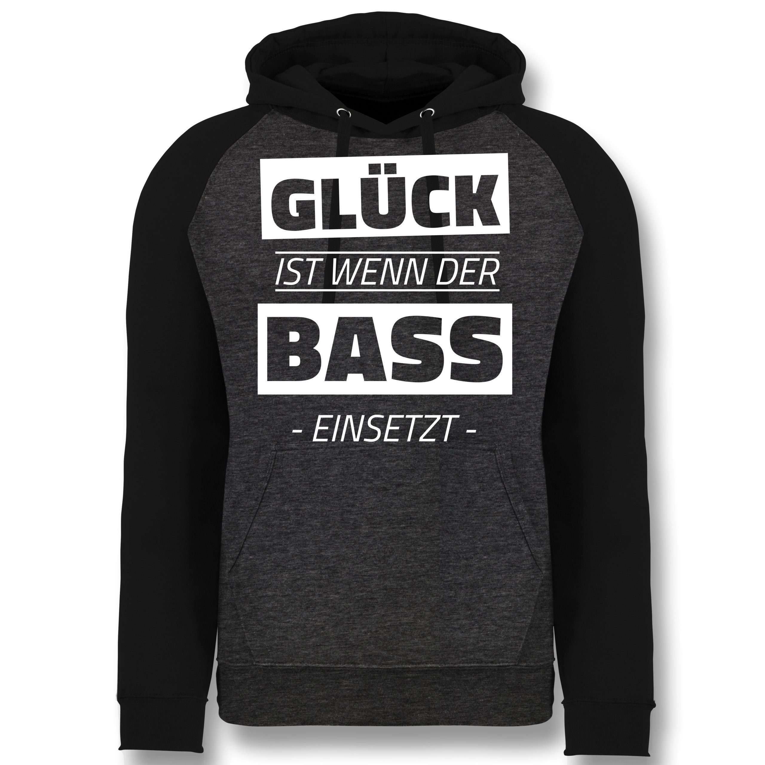 Shirtracer Hoodie Gluck Ist Wenn Der Bass Einsetzt Festival Turnbeutel Unisex Baseball Hoodie Fur Damen Und Herren Pullover Hoodies Coole Jacken Online Kaufen Otto