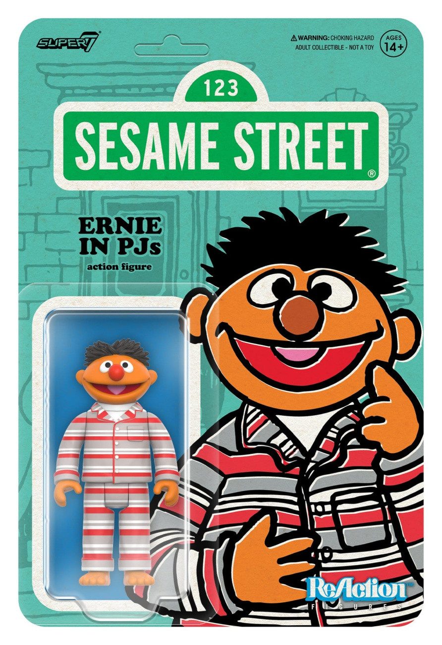 Super7 Actionfigur Sesamstraße ReAction Actionfigur Wave 06 Ernie (PJs) 10 cm