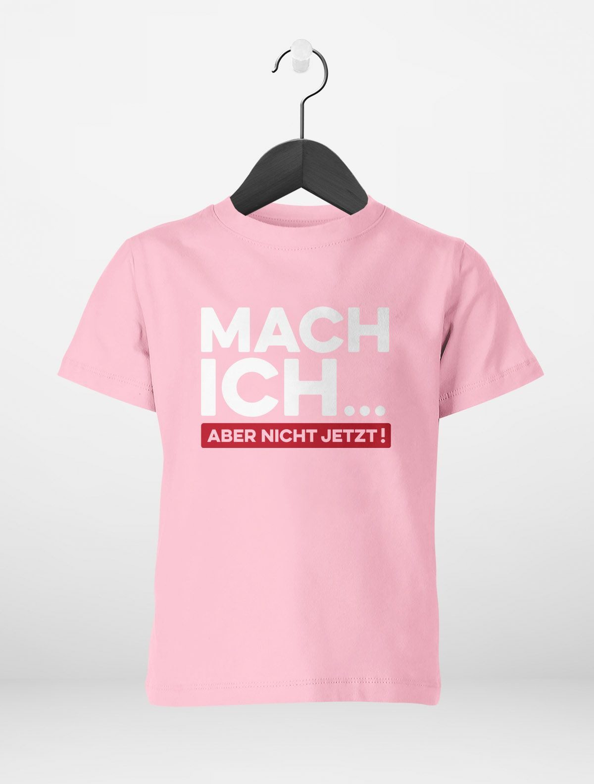 MoonWorks Print-Shirt Kinder T-Shirt Mädchen Motiv Spruch lustig Mach ich... aber nicht