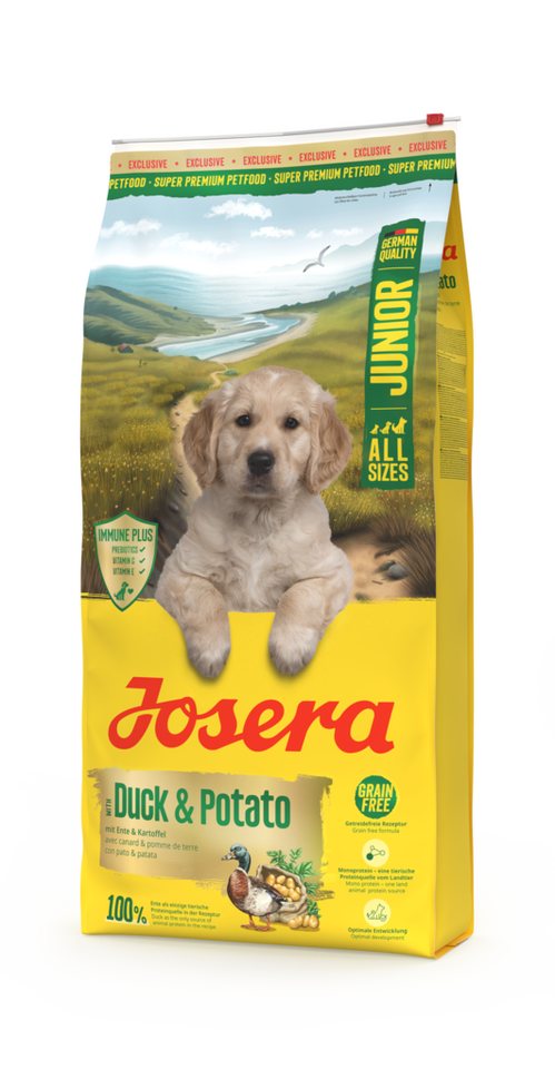 Josera Ente & Kartoffel Junior 12,5kg, Trockenfutter für: Hunde, Junior All Size, für wachsende Hunde aller Größen