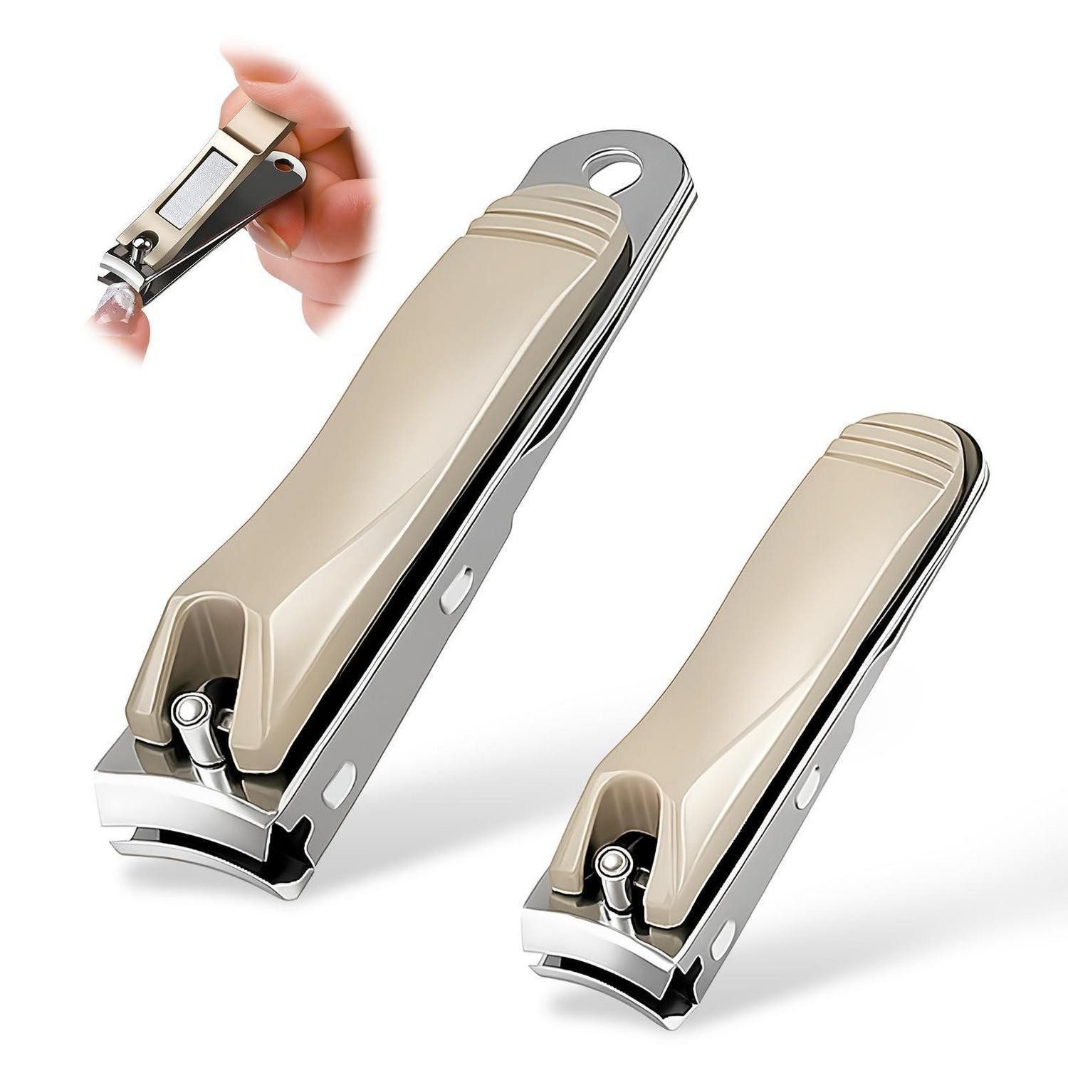 LuxusKollektion Nagelknipser-Set Nagelknipser Set Edelstahl 2tlg.